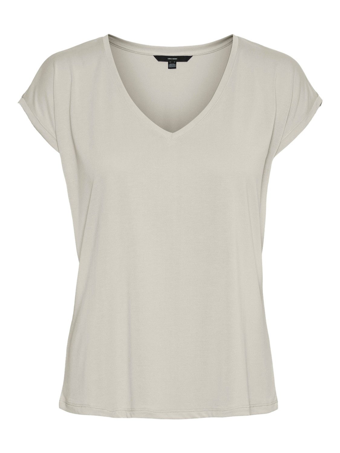 Vero Moda Shirt met V-hals VMFILLI SS V-NECK TEE GA NOOS in een materialenmix met tencel™ modal