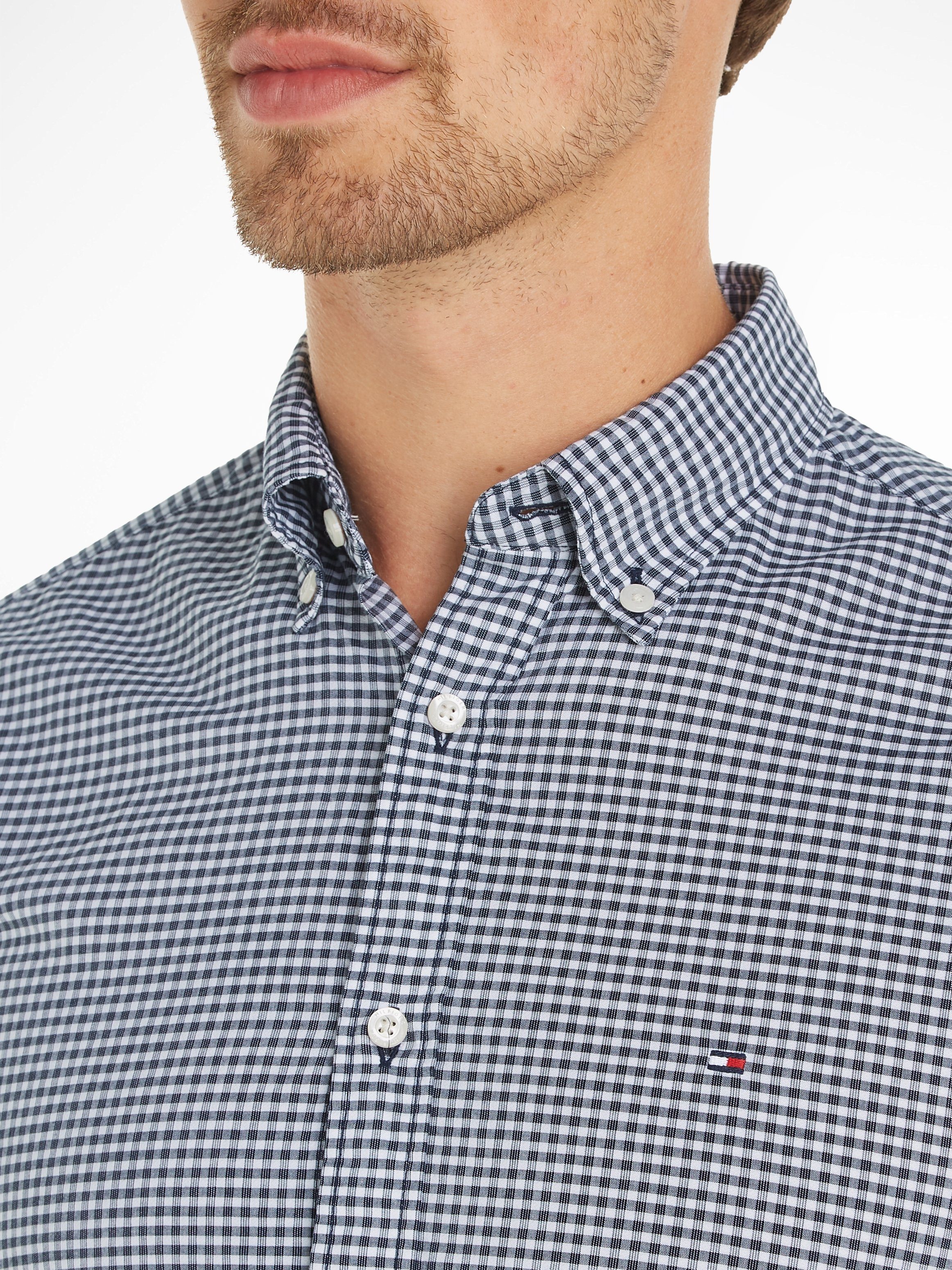 Tommy Hilfiger Geruit overhemd FLEX TEXTURED GINGHAM SF SHIRT