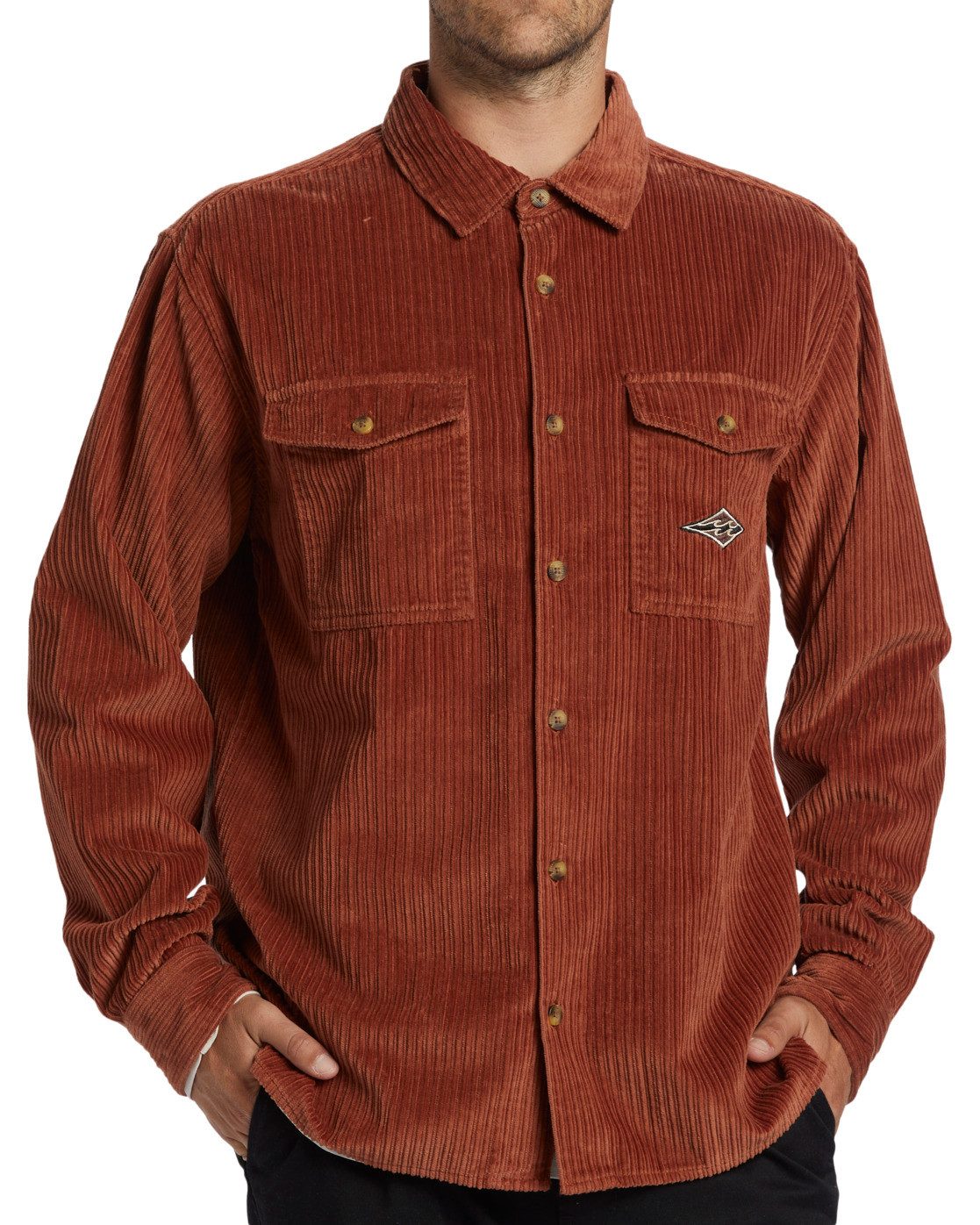 Billabong Overhemd met lange mouwen Bong Days heren overhemden maat M bruin