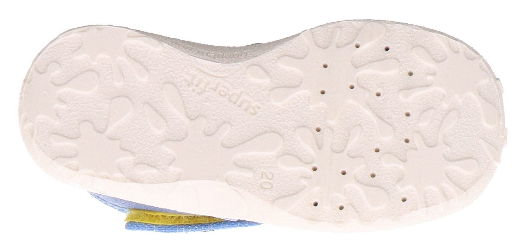 Superfit Pantoffels SPOTTY WMS: middel Ballerina met klittenbandsluiting, maat sjabloon om te downloaden
