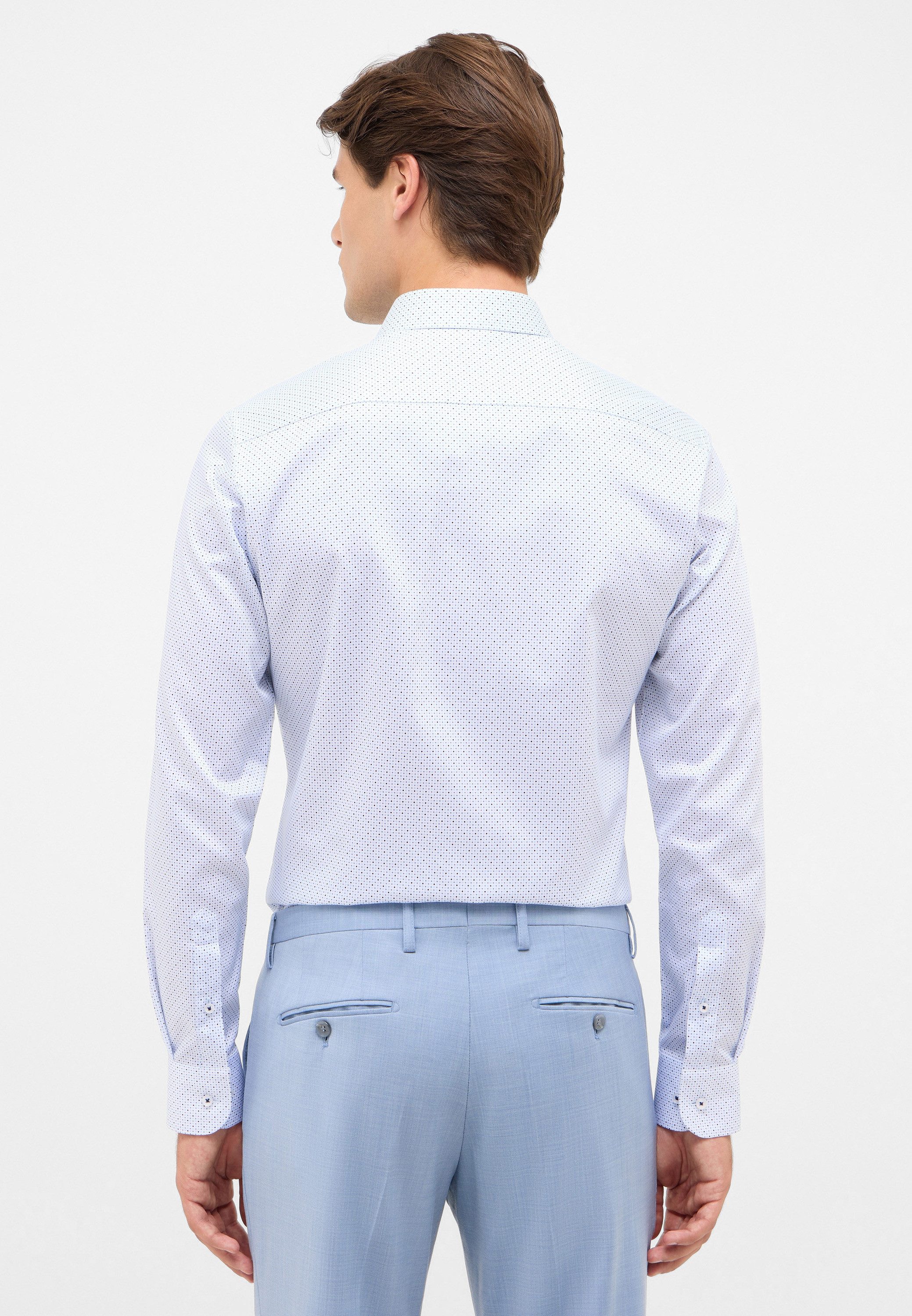 Eterna Overhemd met lange mouwen Slim fit NON IRON (strijkvrij)