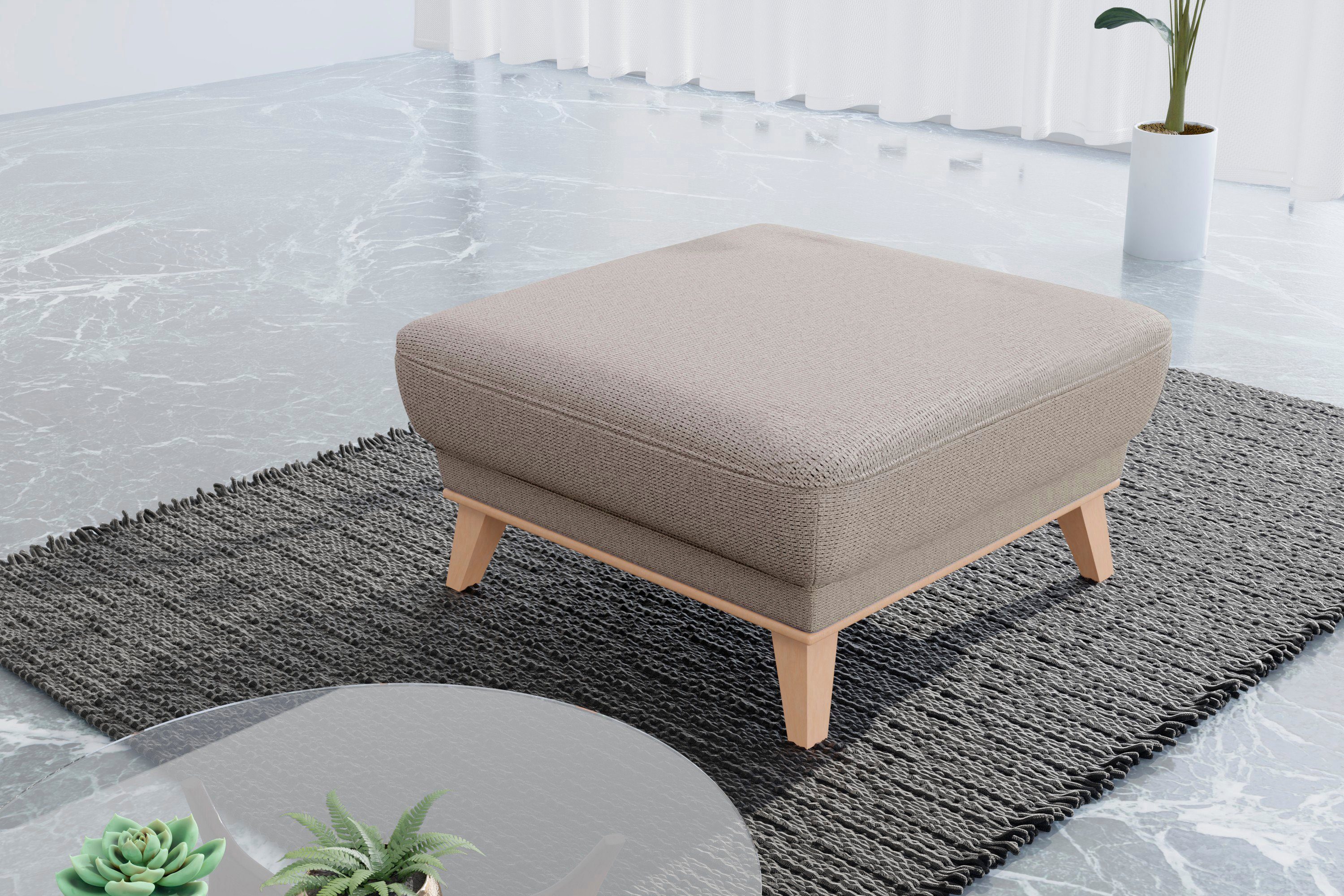 sit&more Hocker Lavida Met elegante houten lijst hockers bruin
