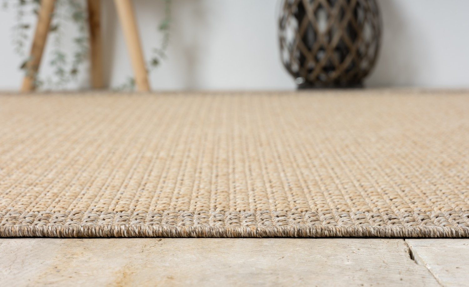 Myflair Möbel & Accessoires Vloerkleed Natura voorraadopruiming Uni-kleuren, met rand, geschikt voor buiten, balkon, terras
