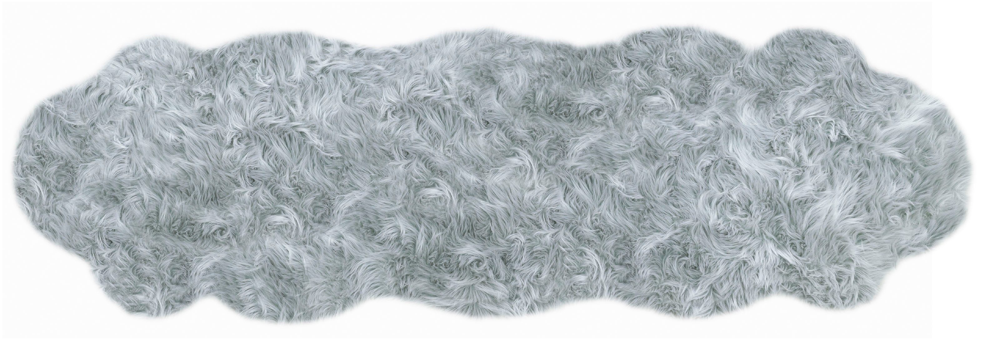 my home Hoogpolig vloerkleed Kalua, verschillende vormen Imitatiebont, zacht, unikleuren, woonkamer, slaapkamer, eetkamer