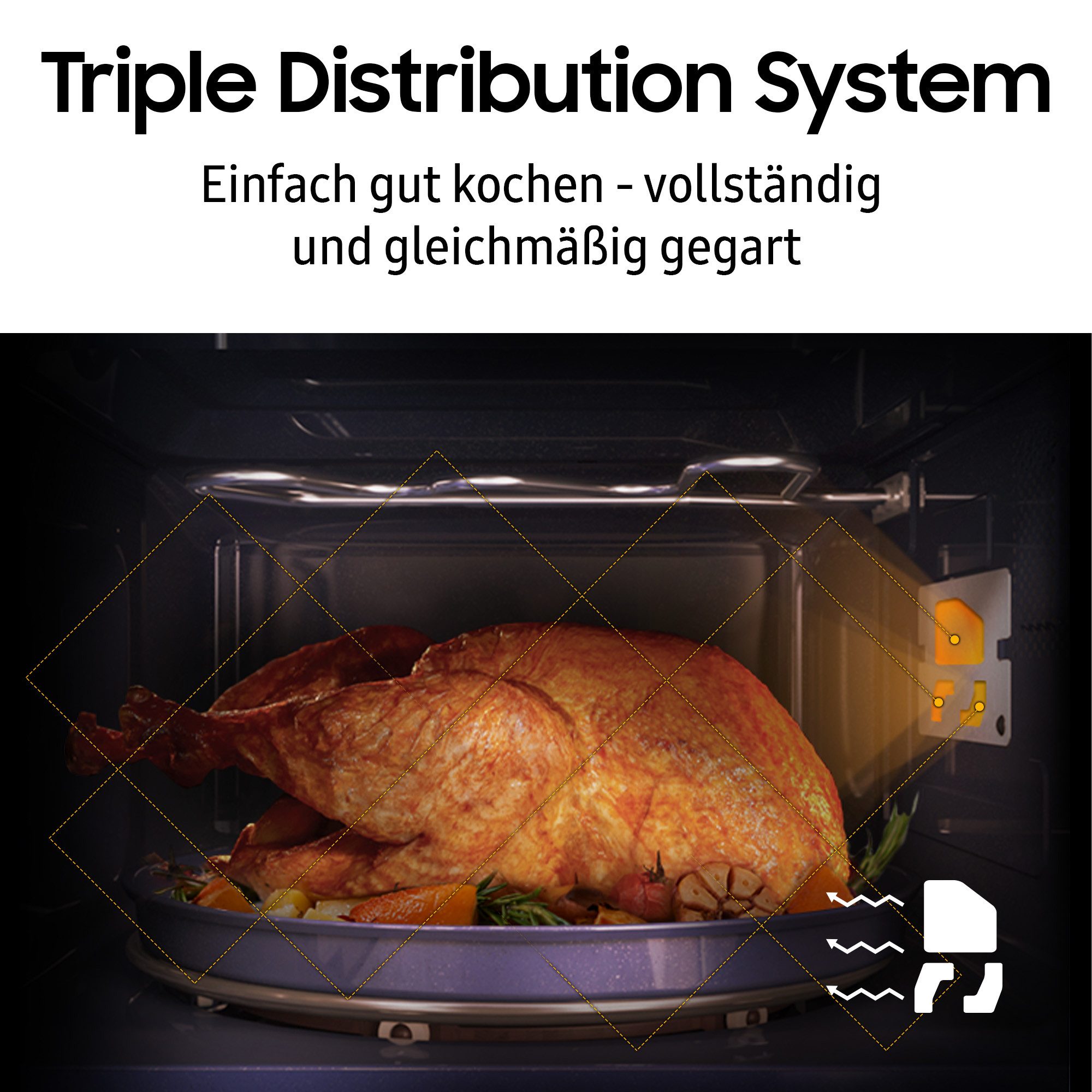 Samsung Magnetron MG20A7013CB/EG Koken, bakken & grillen met onderhoudsvriendelijk keramisch emaille interieur