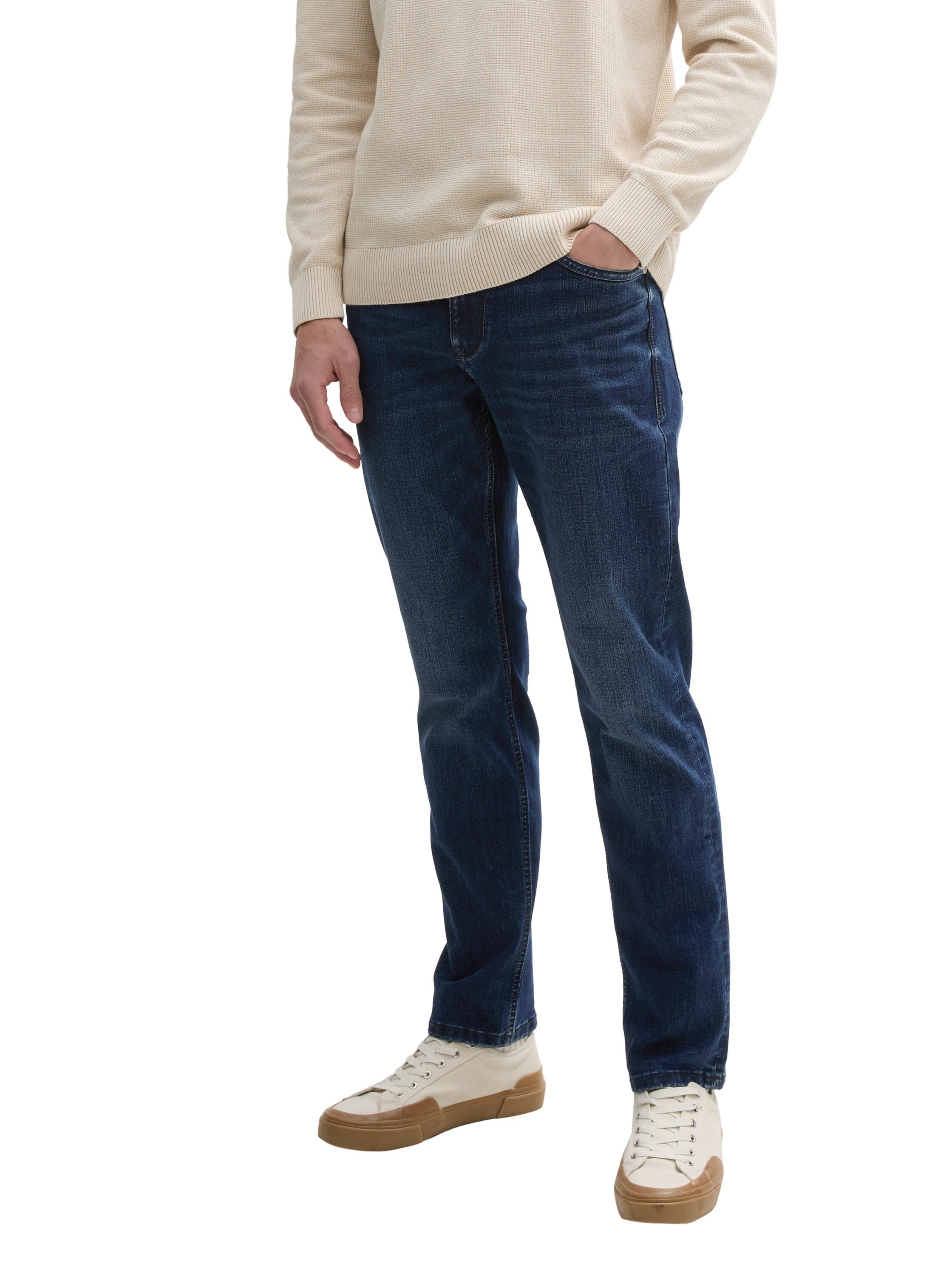 Tom Tailor Slim fit jeans Josh in five-pocketsstijl heren slim fit jeans maat 34 blauw