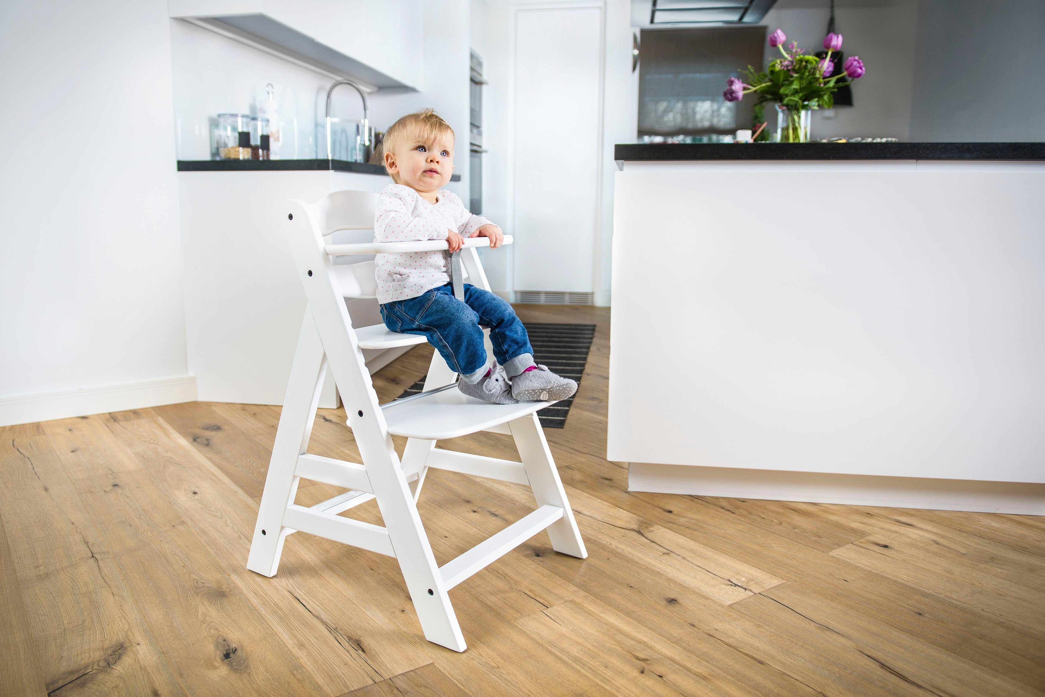 Hauck Kinderstoel Alpha+, Wit