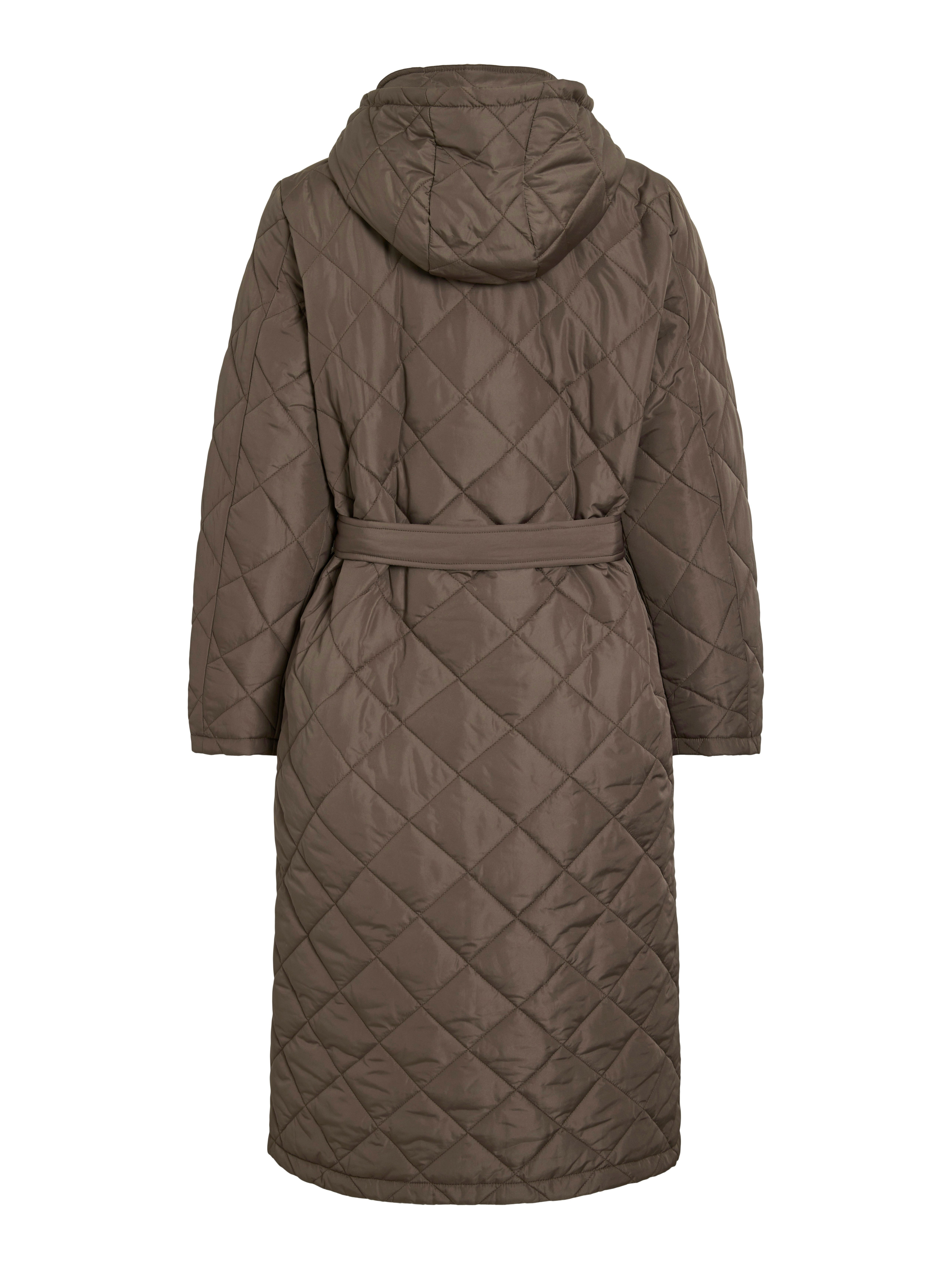 Vila Lange jas van imitatiebont VIKANTE QUILTED L/S COAT - NOOS