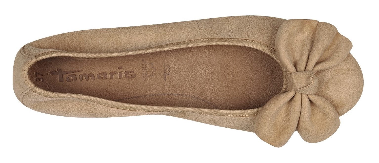 Tamaris Ballerina's , blockhak, business schoen, instapschoen heeft een smalle vorm
