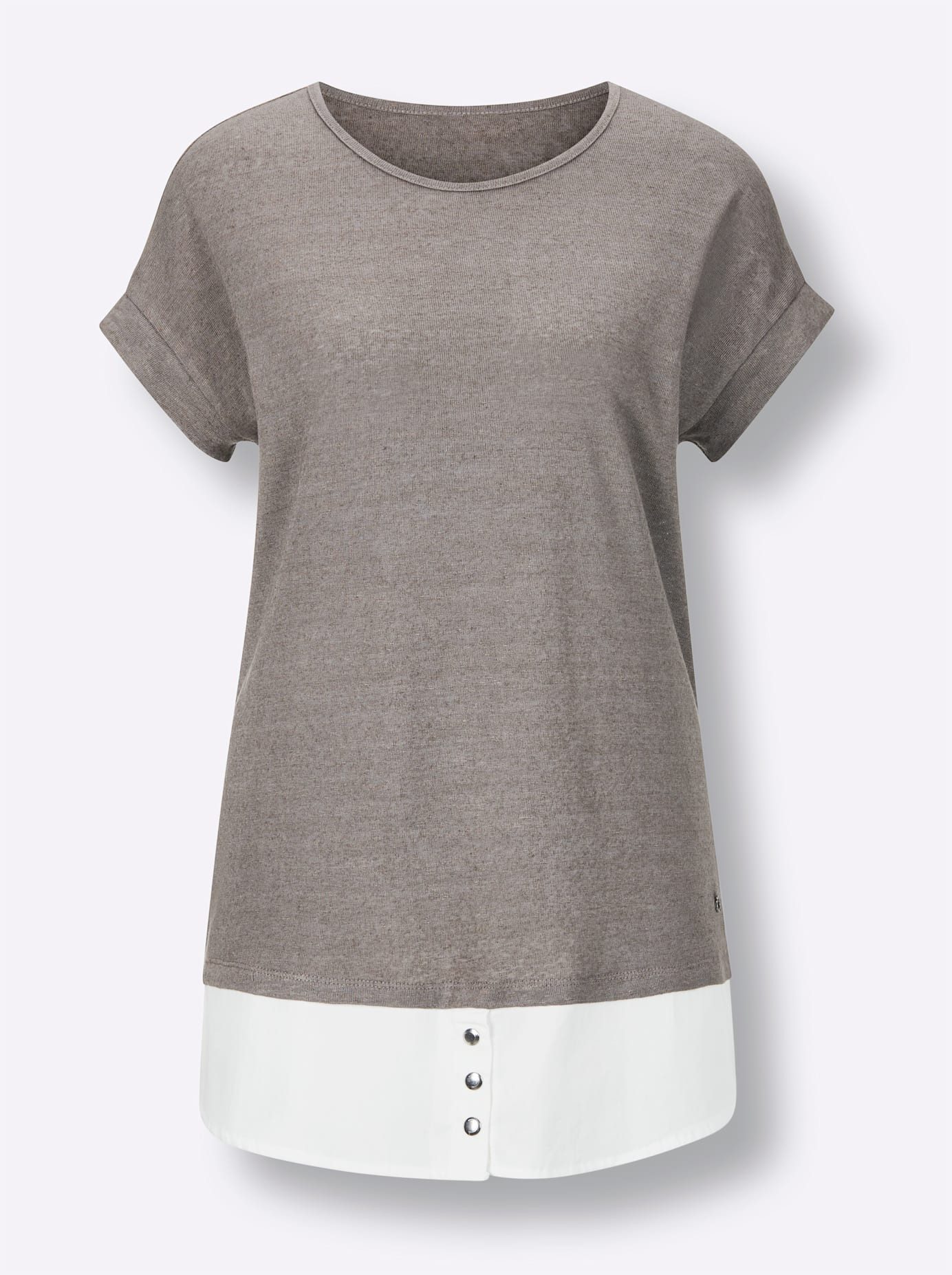 CREATION L PREMIUM 2-in-1-shirt Linnen viscose overhemd (1-delig)