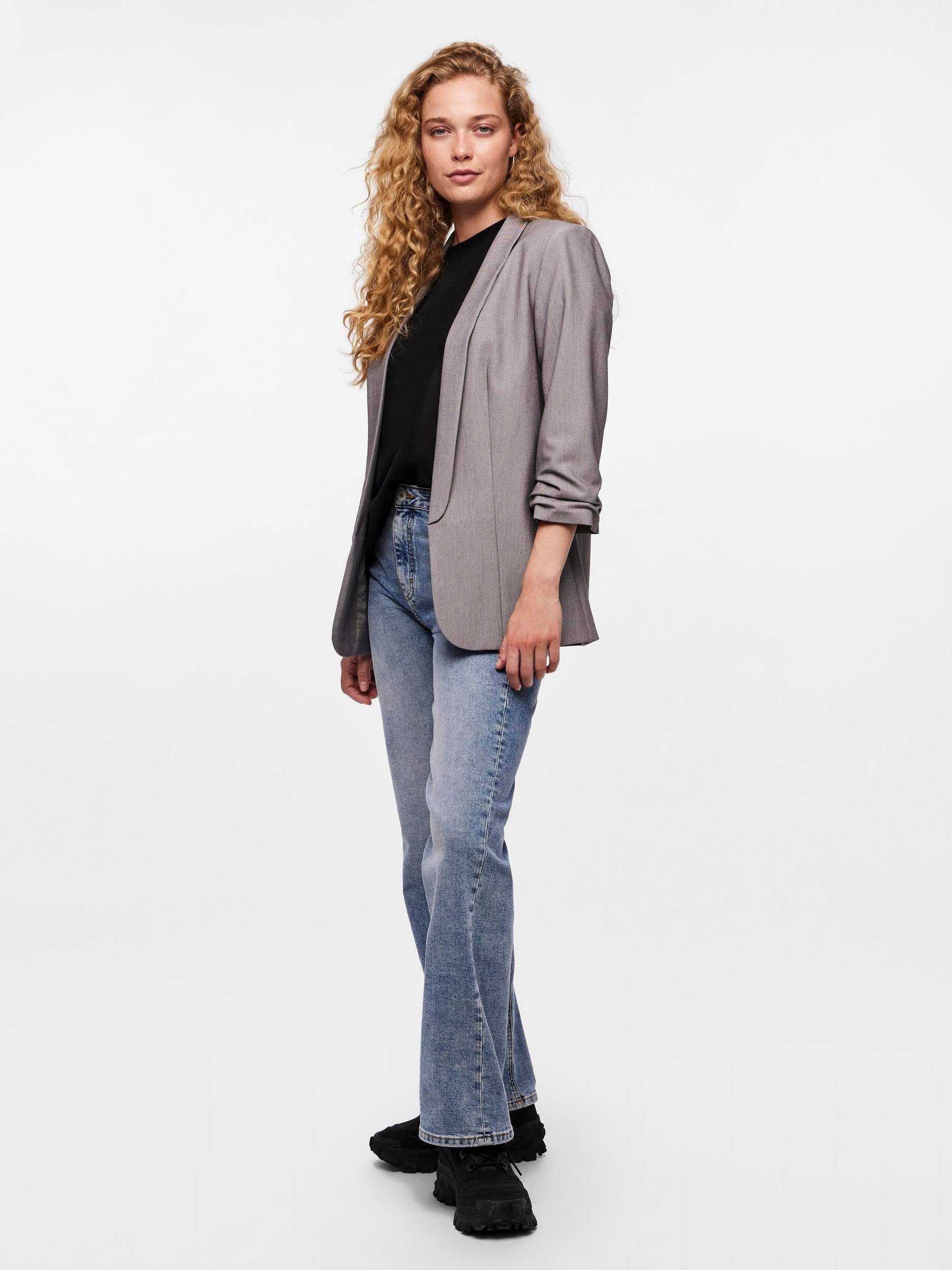 pieces Blouseblazer PCBOSELLA 3 4 BLAZER NOOS met plooidetail op de mouw