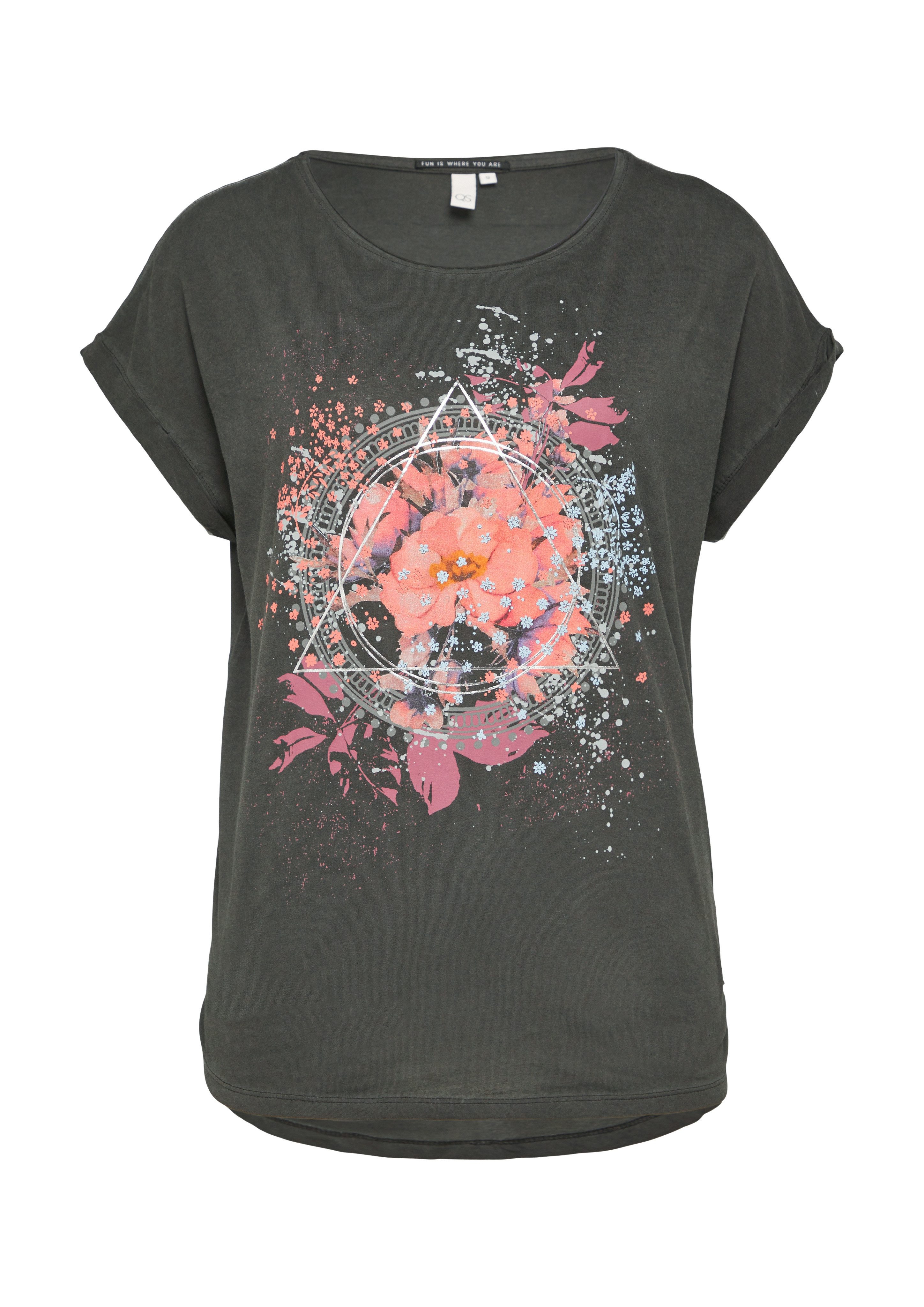 Q/S designed by T-shirt met frontprint