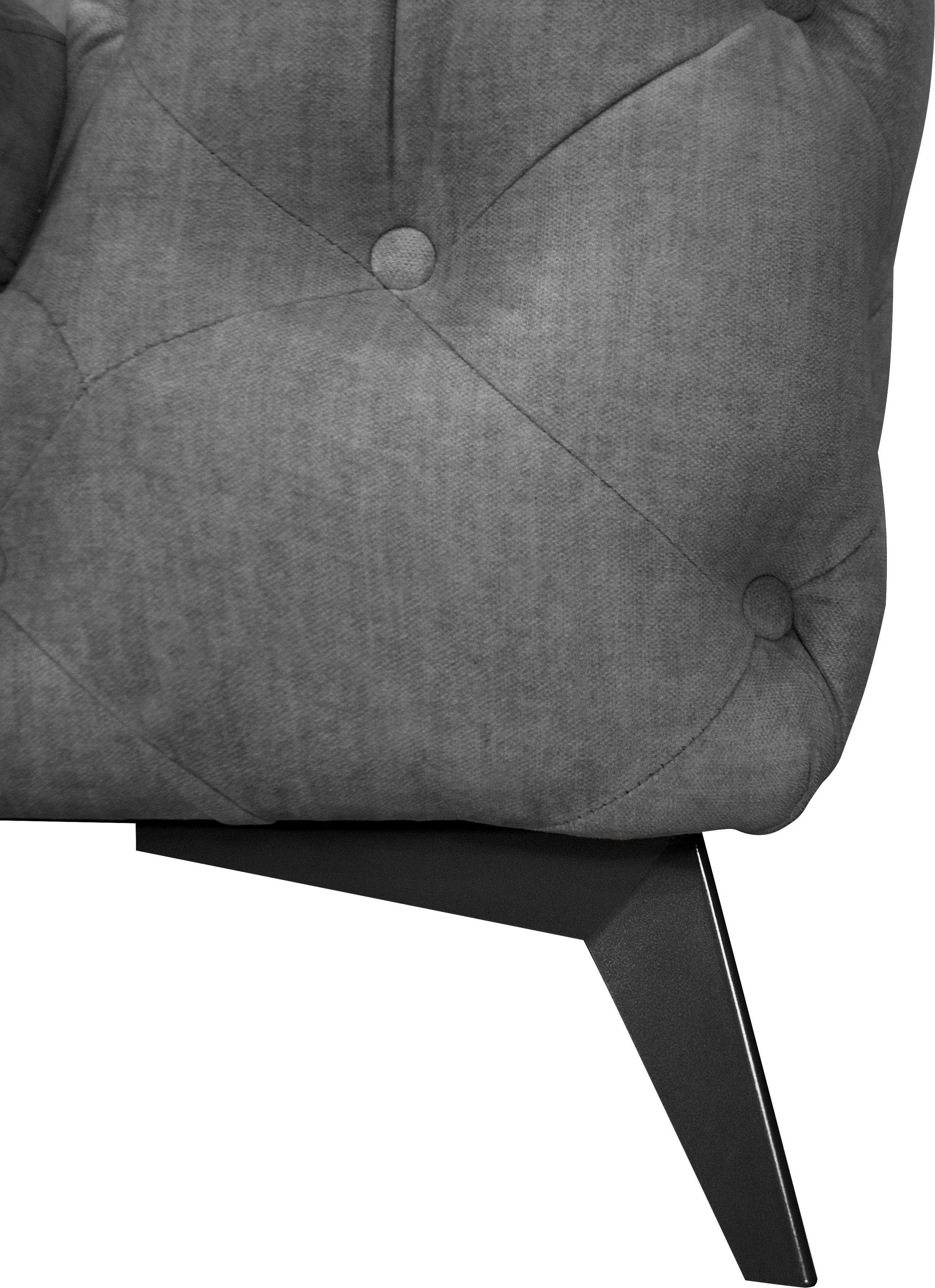 Leonique Chesterfield-bank Glynis luxueuze capitonnage, moderne chesterfield look, kleur van de poten ter keuze