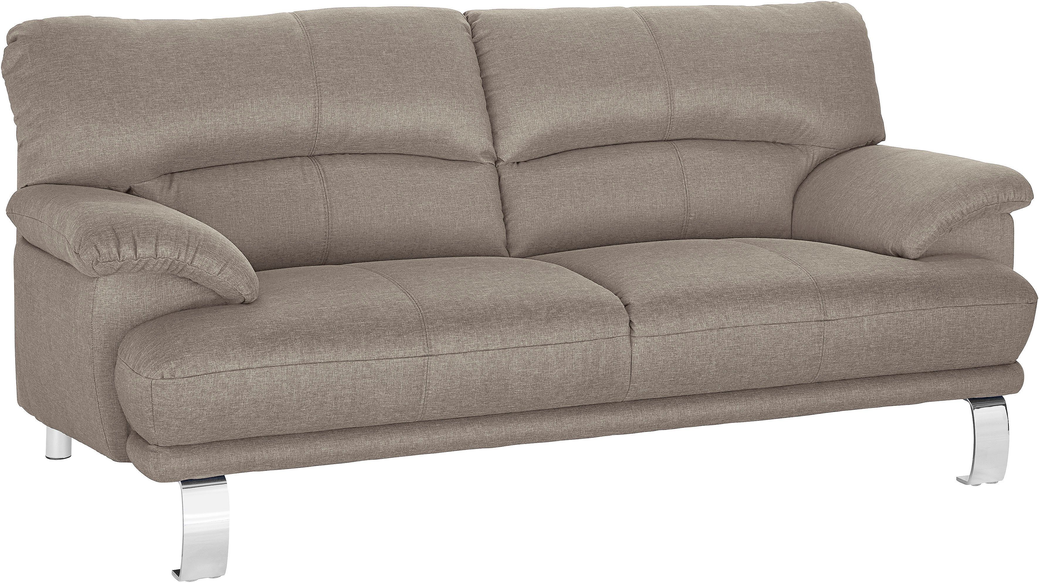 TRENDMANUFAKTUR 3-zitsbank Cecilia II, met Italiaans design, geweldige details bruin, 3-zitsbanken
