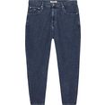 tommy jeans curve 5-pocketsjeans crv mom jean uhr tprd df6134 met tommy hilfiger-logo-borduursels