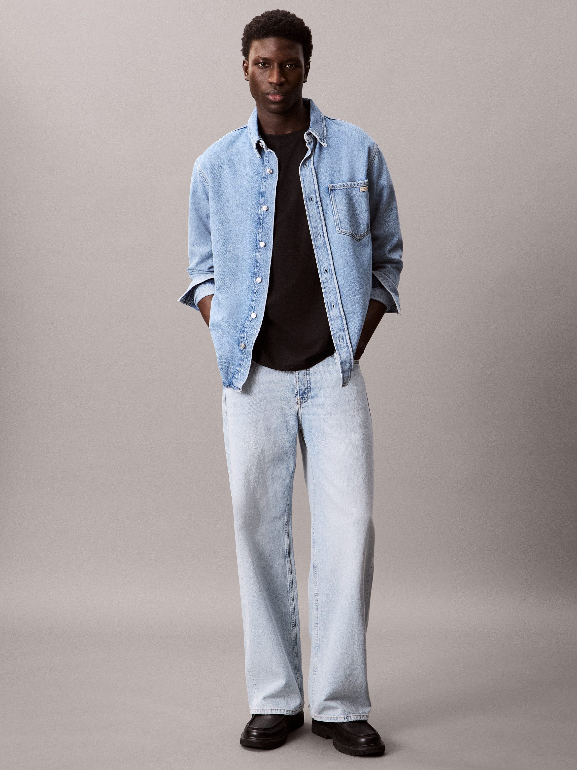 Calvin Klein T-shirt A- SS REL SEASONAL MONOLOGO TEE