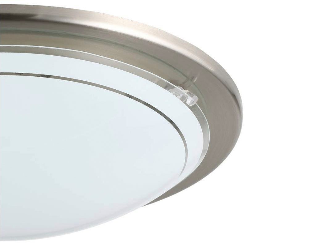 EGLO Plafondlamp PLANET 1 plafondlamp, nikkel-mat, staal, glas, keukenlamp, E27 (1 stuk)