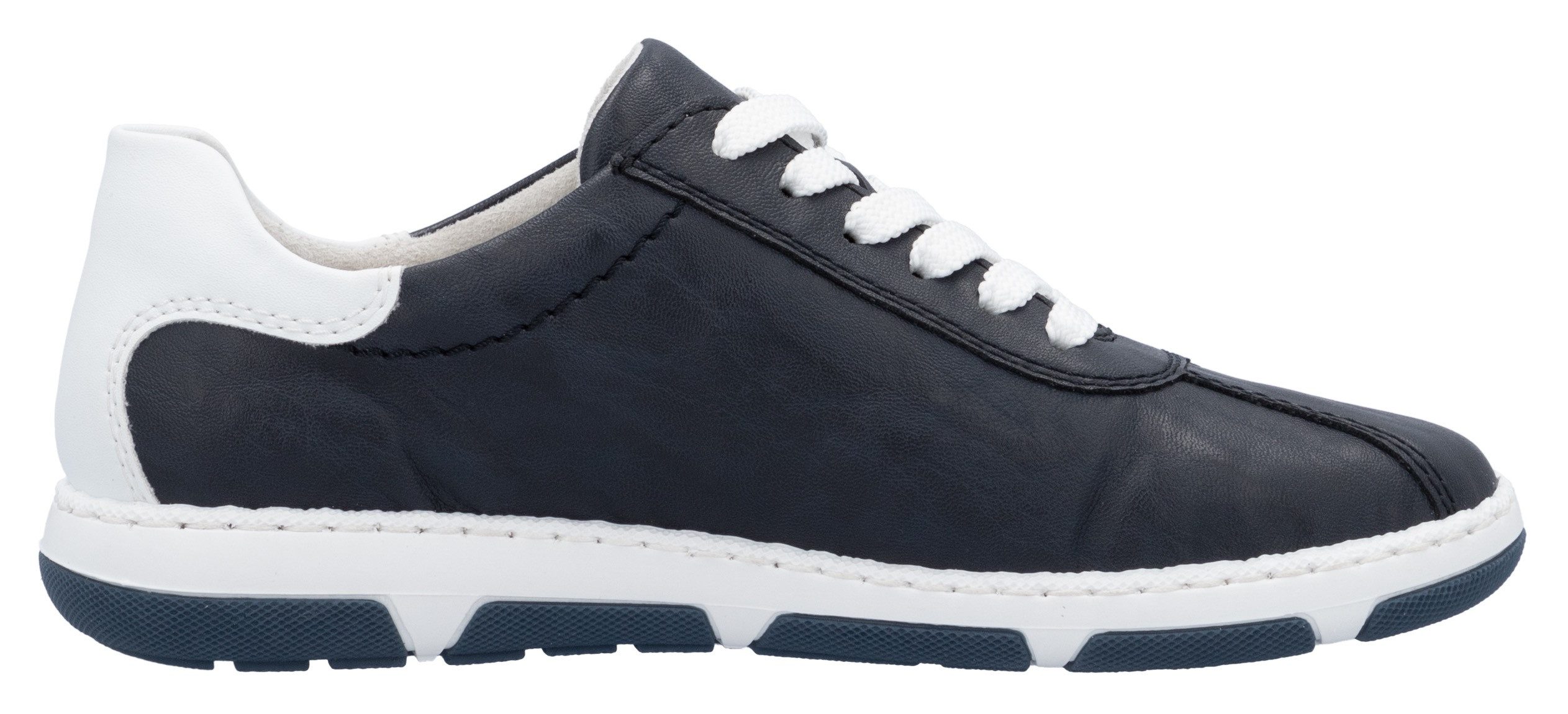Rieker Sneakers , lage schoen, vrijetijdsschoen, veterschoen met gevoerde schacht