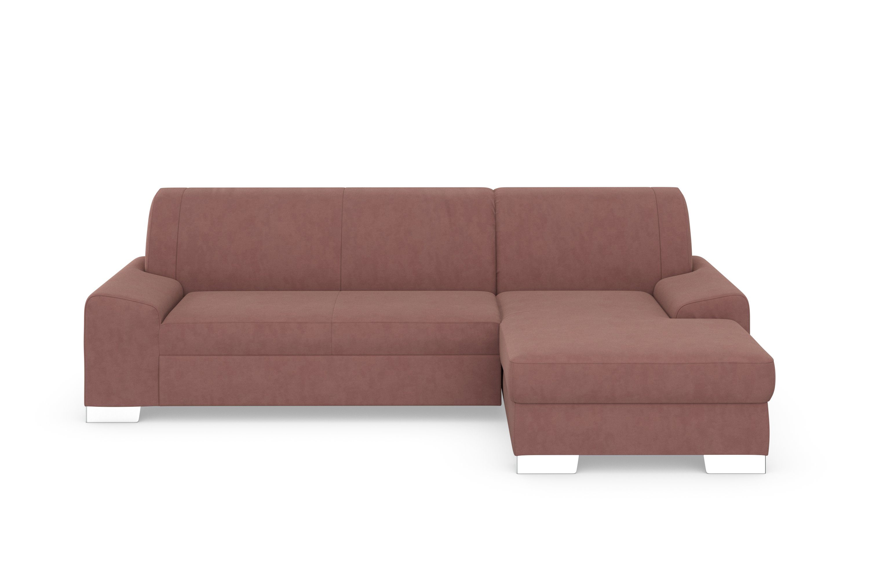 DOMO collection Hoekbank Anzio L-vorm, met bedfunctie, bonnellvering, hoogwaardig, breedte 271 cm