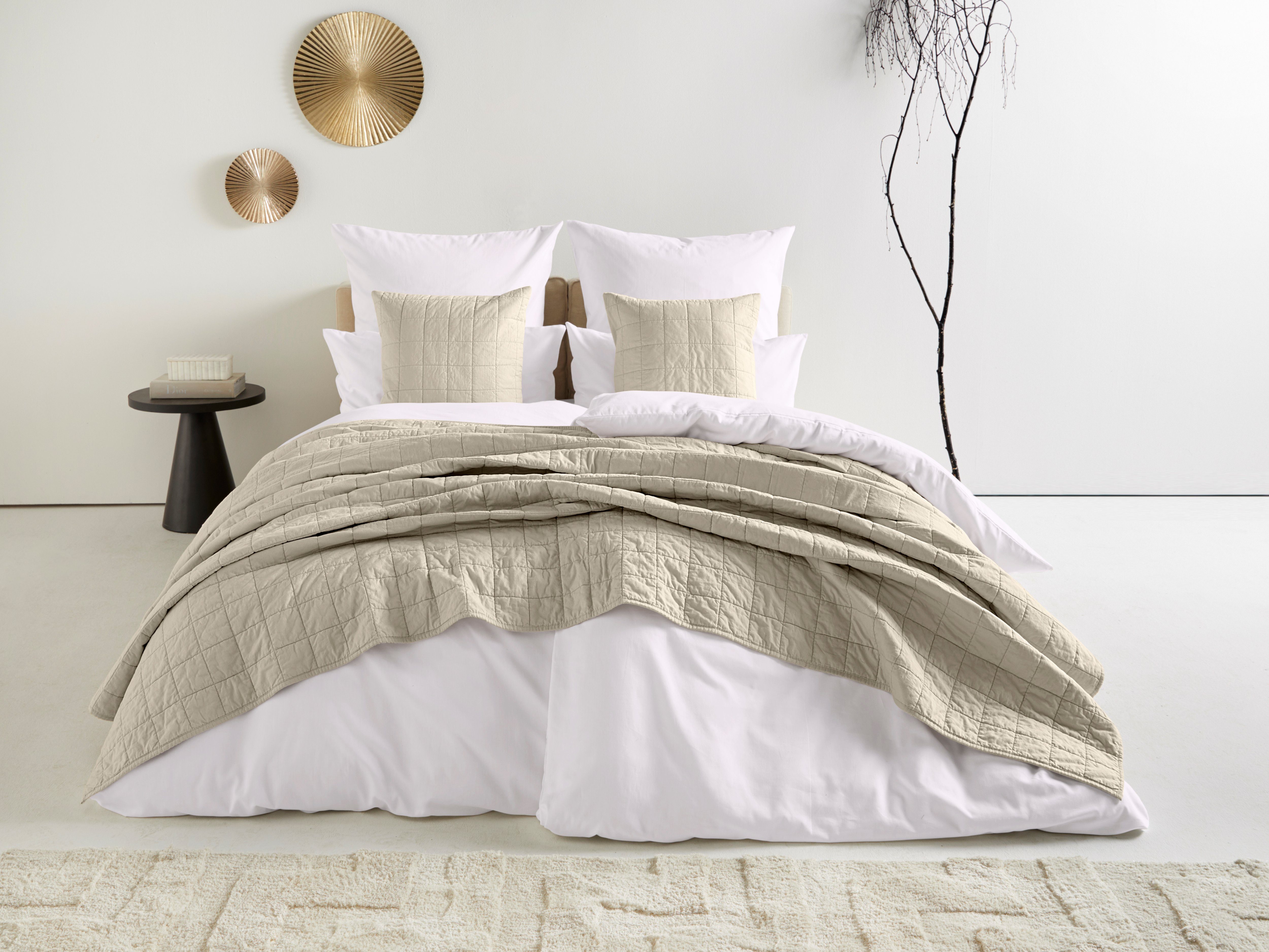 Guido Maria Kretschmer Home&Living Sprei Clara gequilt dekbedovertrek, gewatteerd dekbed in verschillende maten spreien maat 280 cm x 250 cm beige