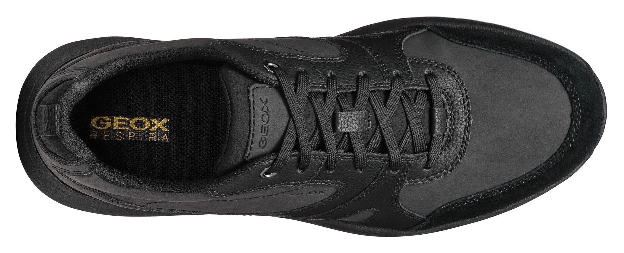 Geox Sneakers U MOLVENO A Vrijetijdsschoen, lage schoen, veterschoen met plateauzool