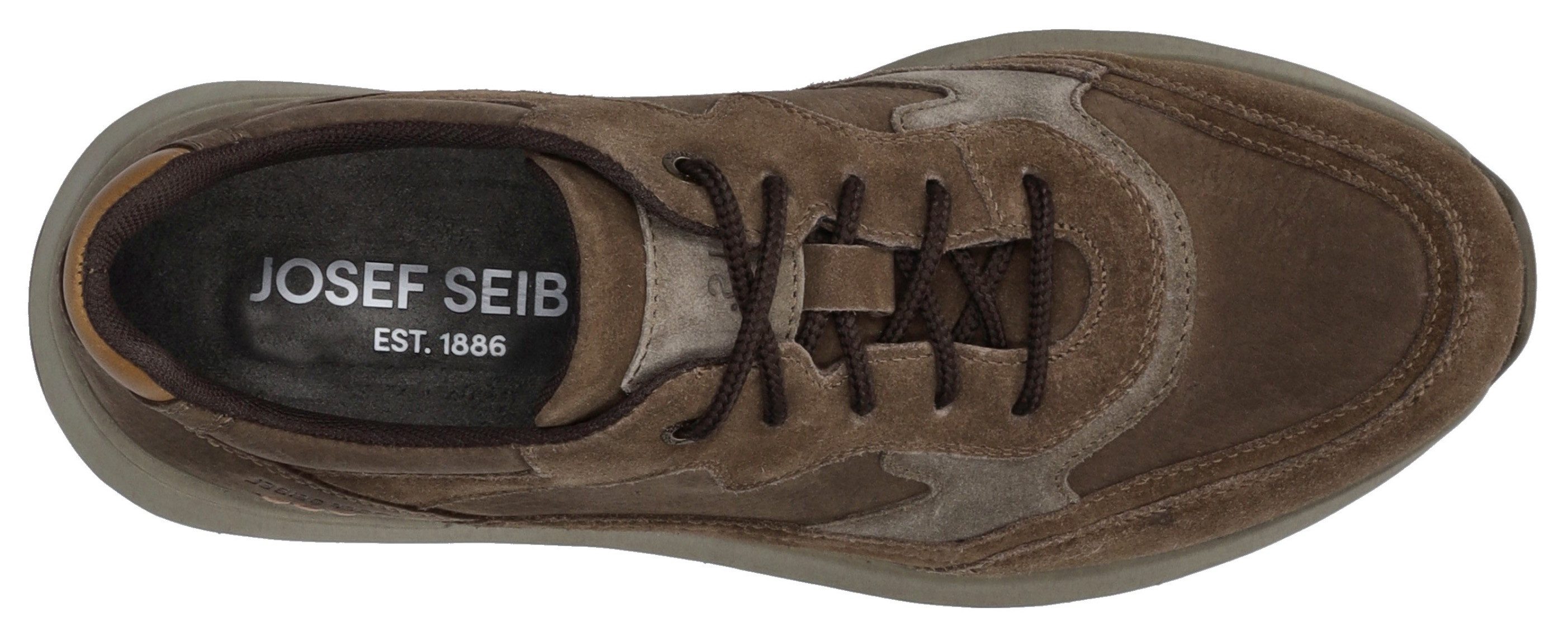 Josef Seibel Veterschoenen Cameron 07 Sneaker, vrijetijdsschoen, comfort schoen met verwisselbare binnenzool