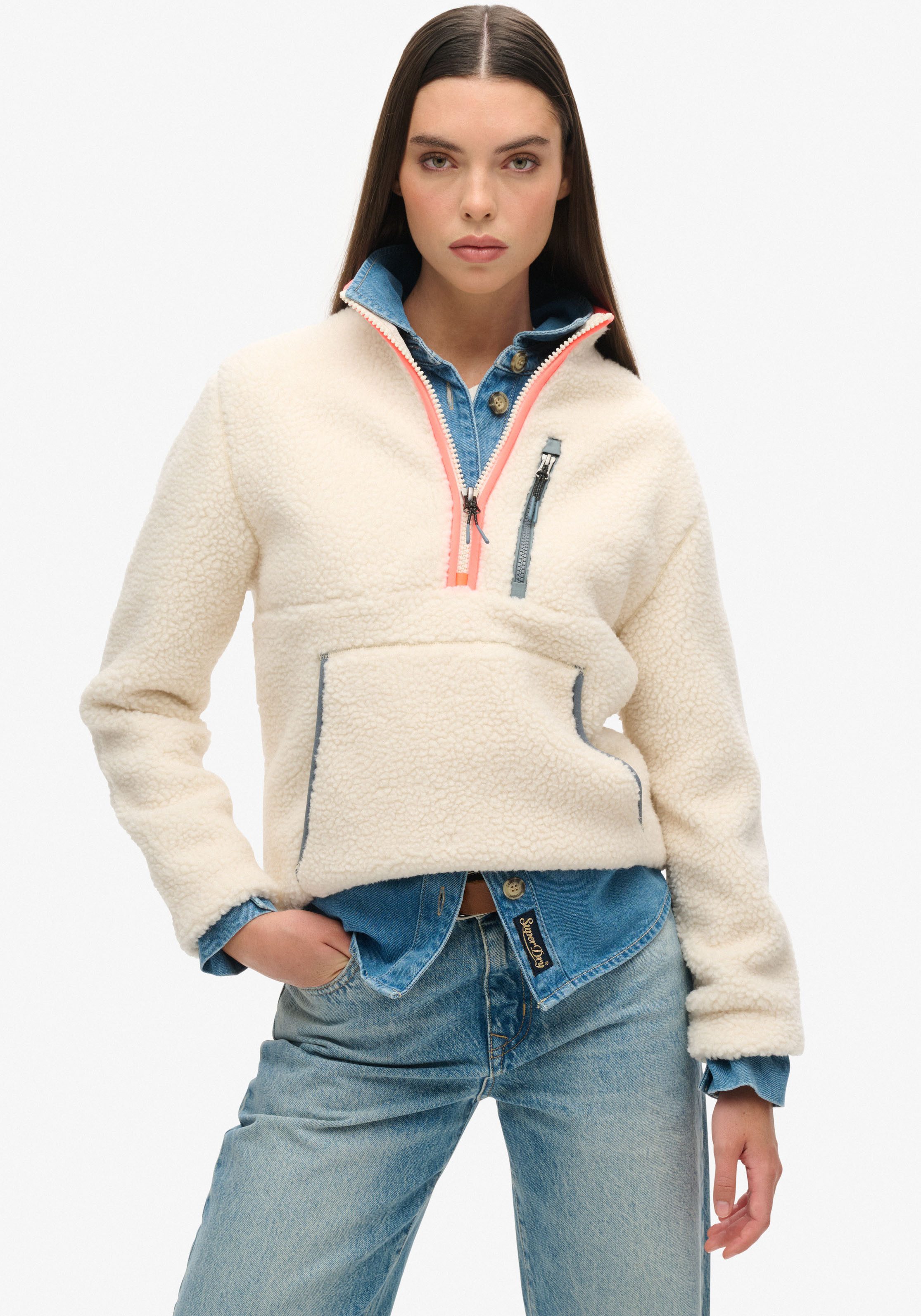 Superdry Fleecetrui OUTDOOR HALF ZIP FLEECE