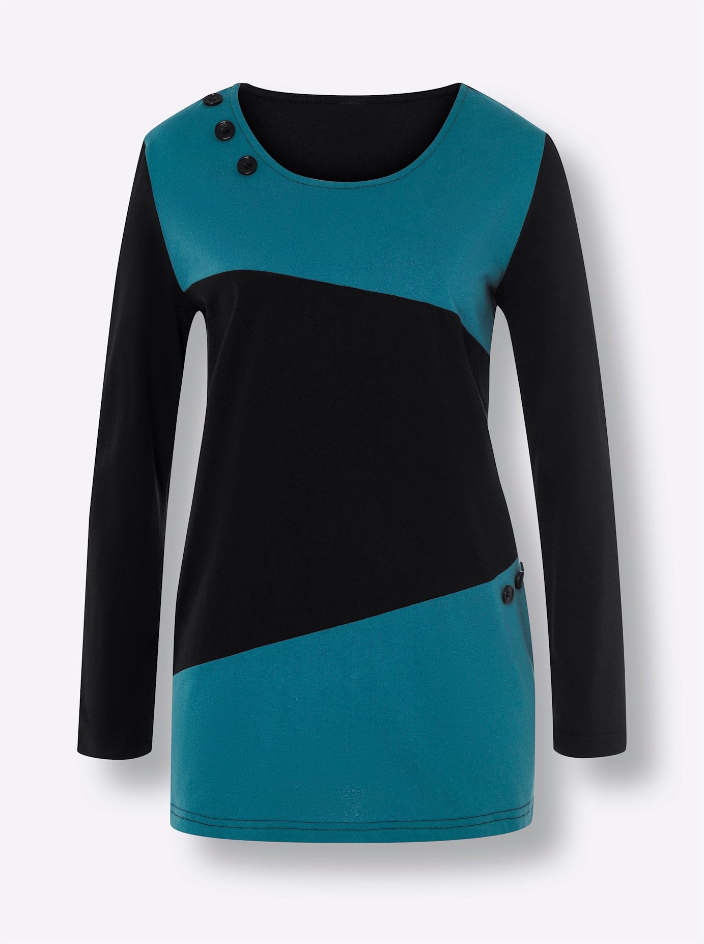 Classic Basics Shirt met lange mouwen Lang shirt (1-delig)