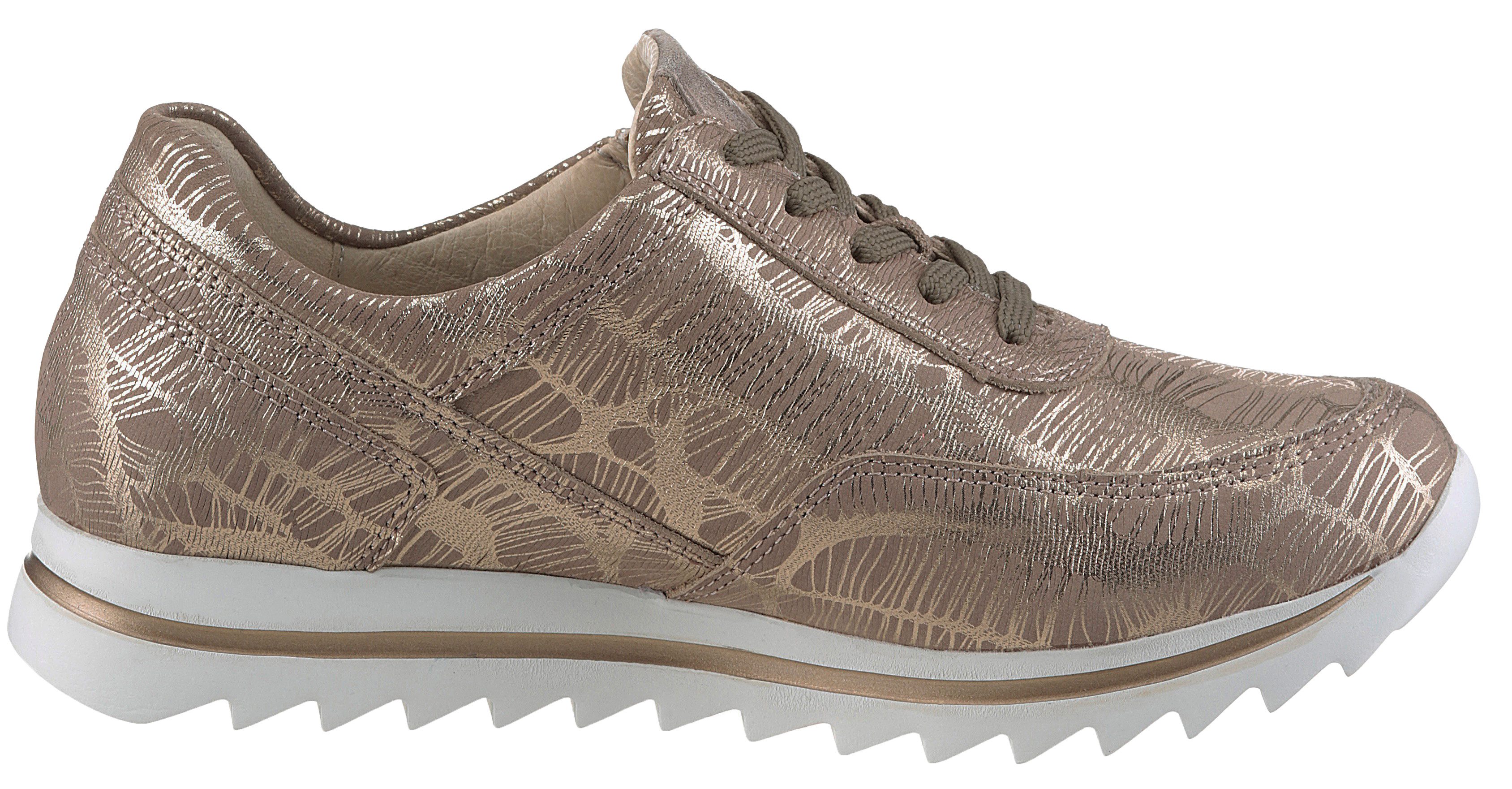 Waldläufer Sneakers met sleehak Haiba , veterschoenen, lage schoen, vrijetijdsschoen in comfortabele breedte h (=zeer breed)