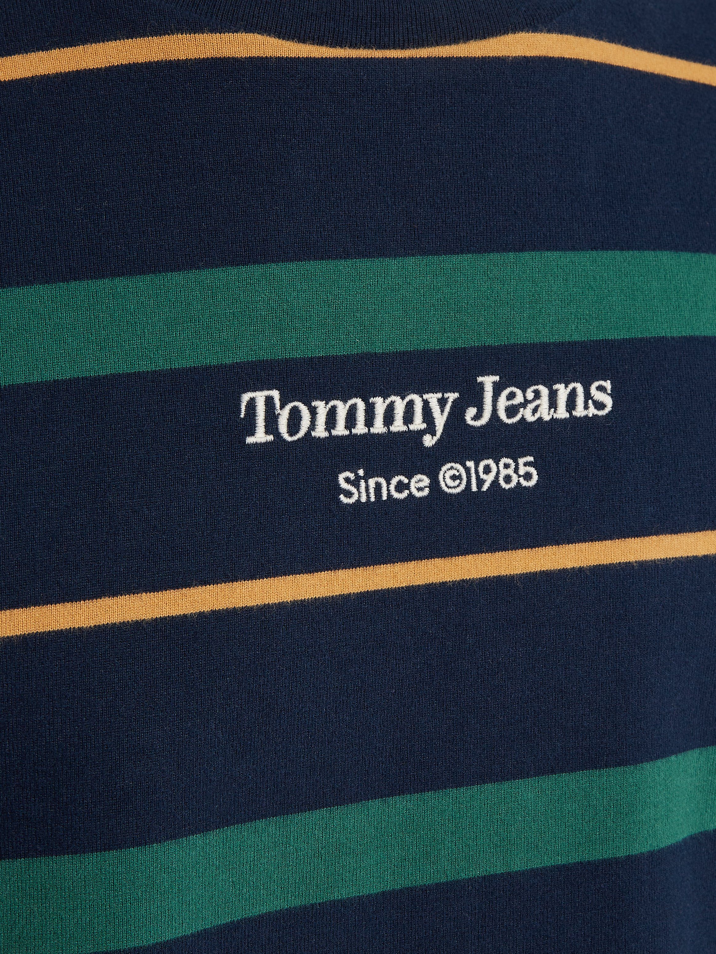 TOMMY JEANS Shirt met lange mouwen TJM REG STRIPE LS TEE met tommy hilfiger opschrift