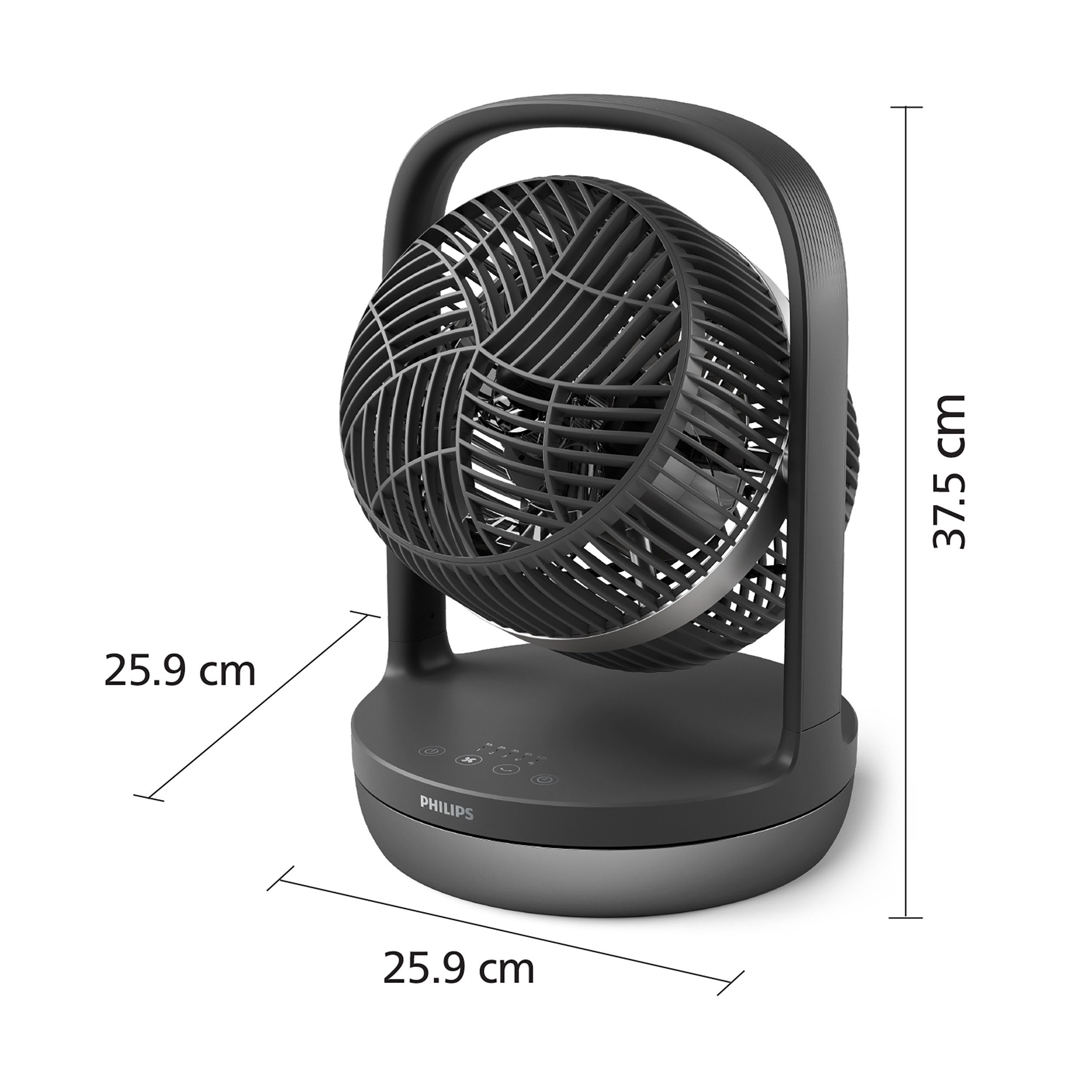 Philips Tafelventilator CX3050/01 Serie 3000, met extreem stille SilentWings-technologie, 19 dB