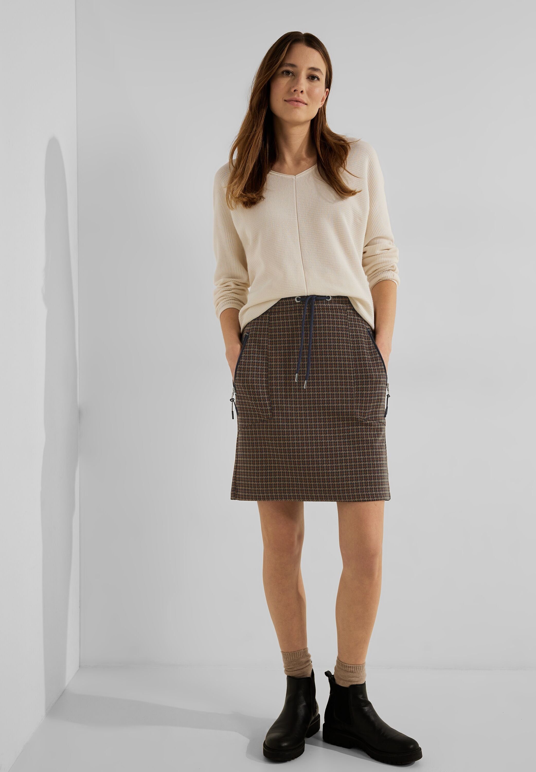 Cecil Geruite rok Jogskirt Houndstooth Y/D