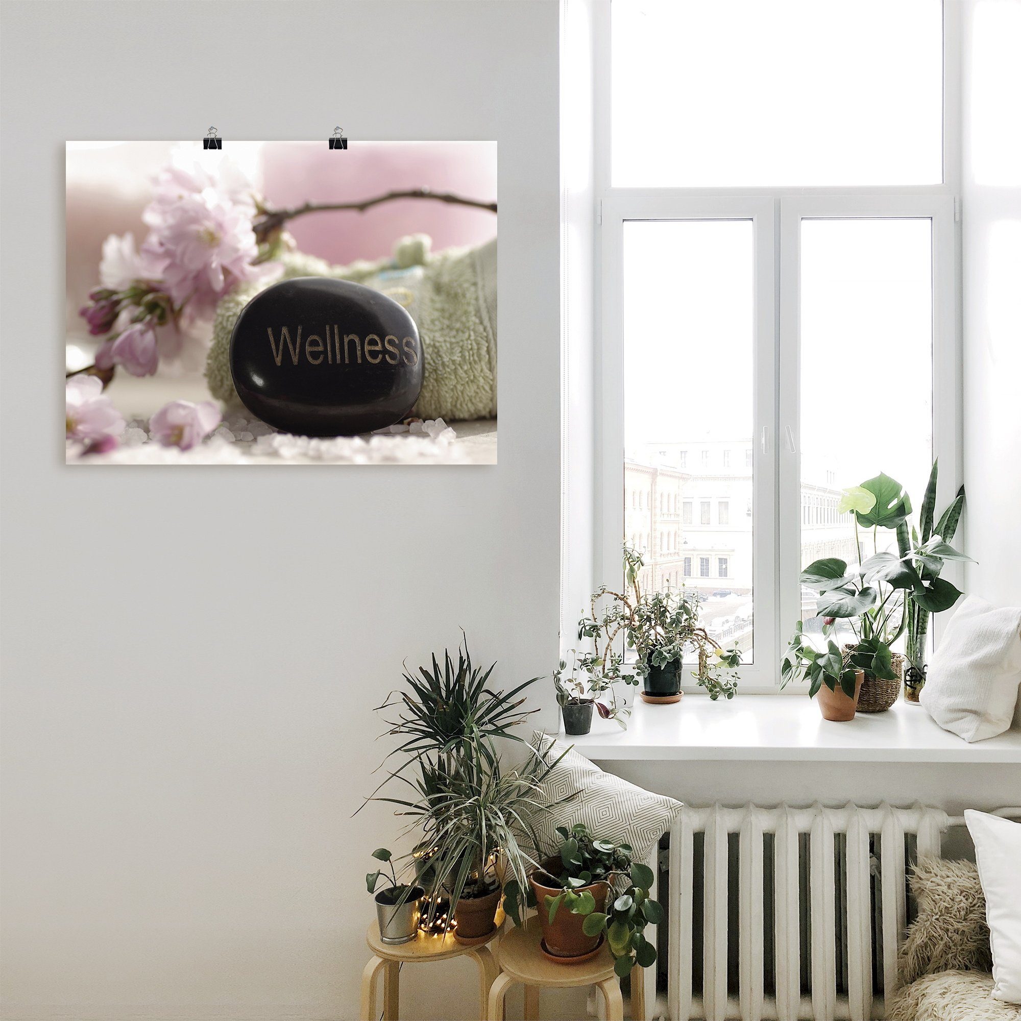 Artland Artprint Amandelbloesem stilleven als artprint op linnen, muursticker of poster in verschillende maten