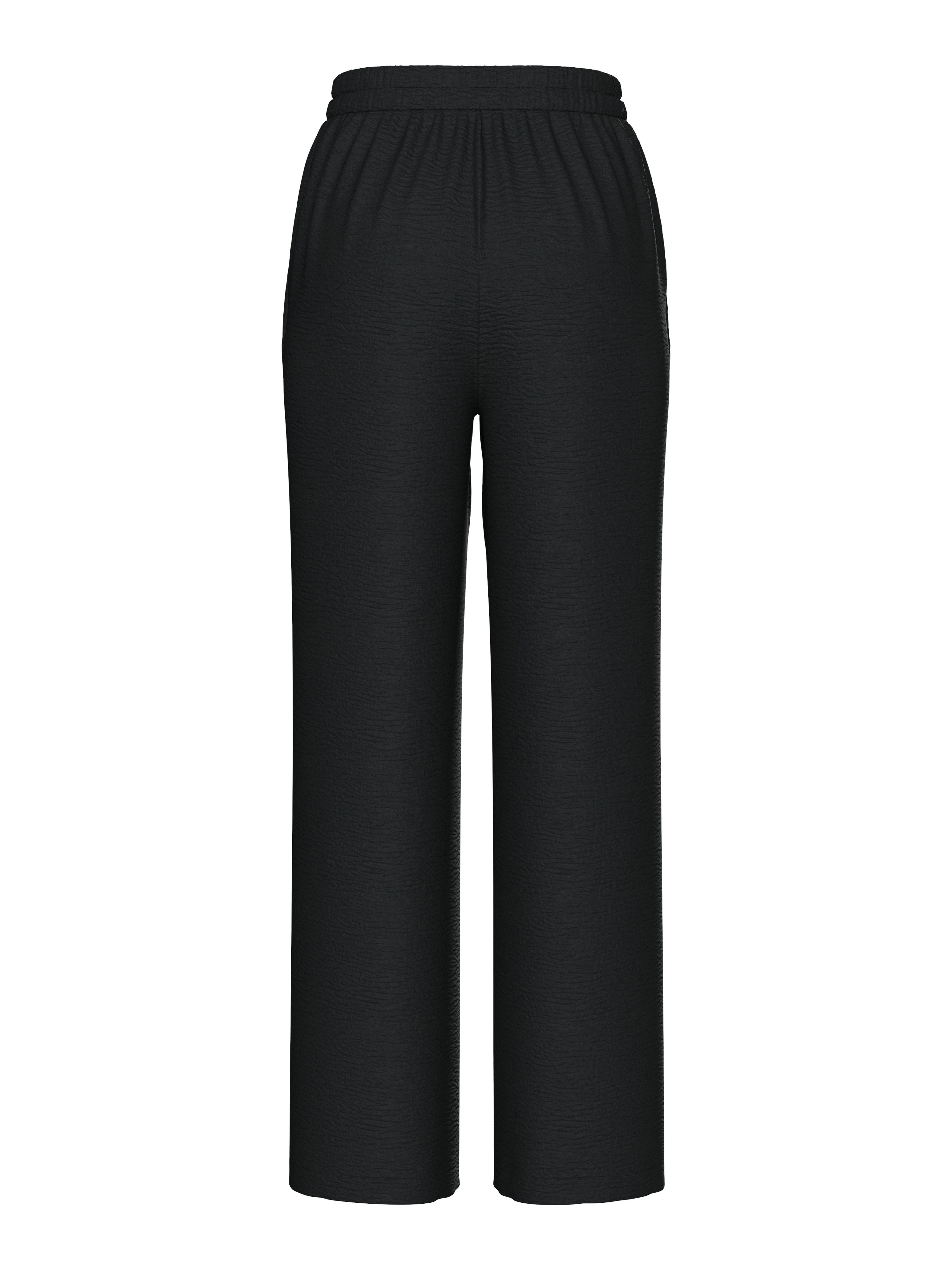 pieces Comfortbroek PCTIFFANY HW WIDE PANTS WVN NOOS BC