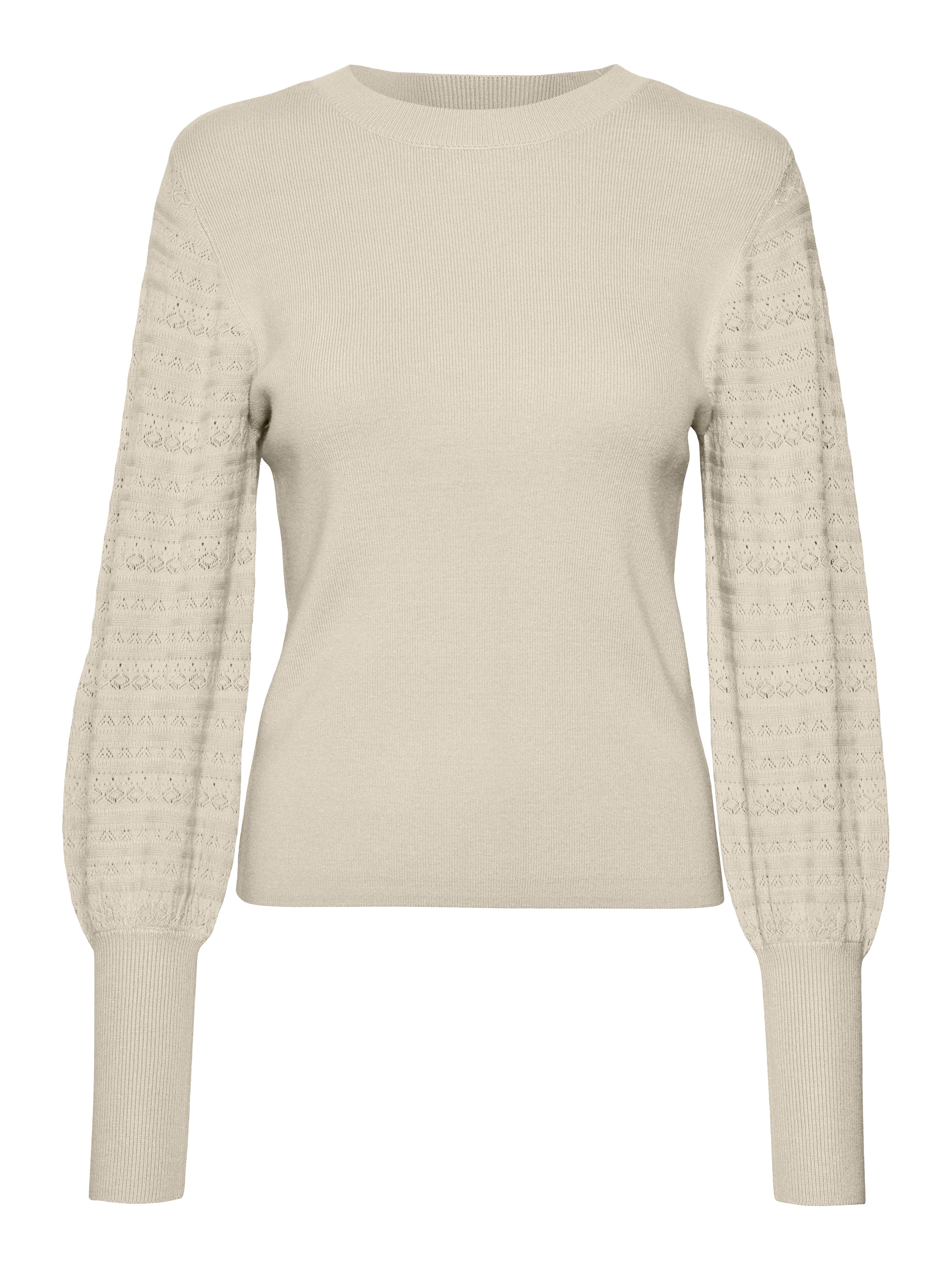 Vero Moda Gebreide trui VMHOLLYPOINTELLE LS O-NCK PULLOVE GA BOO