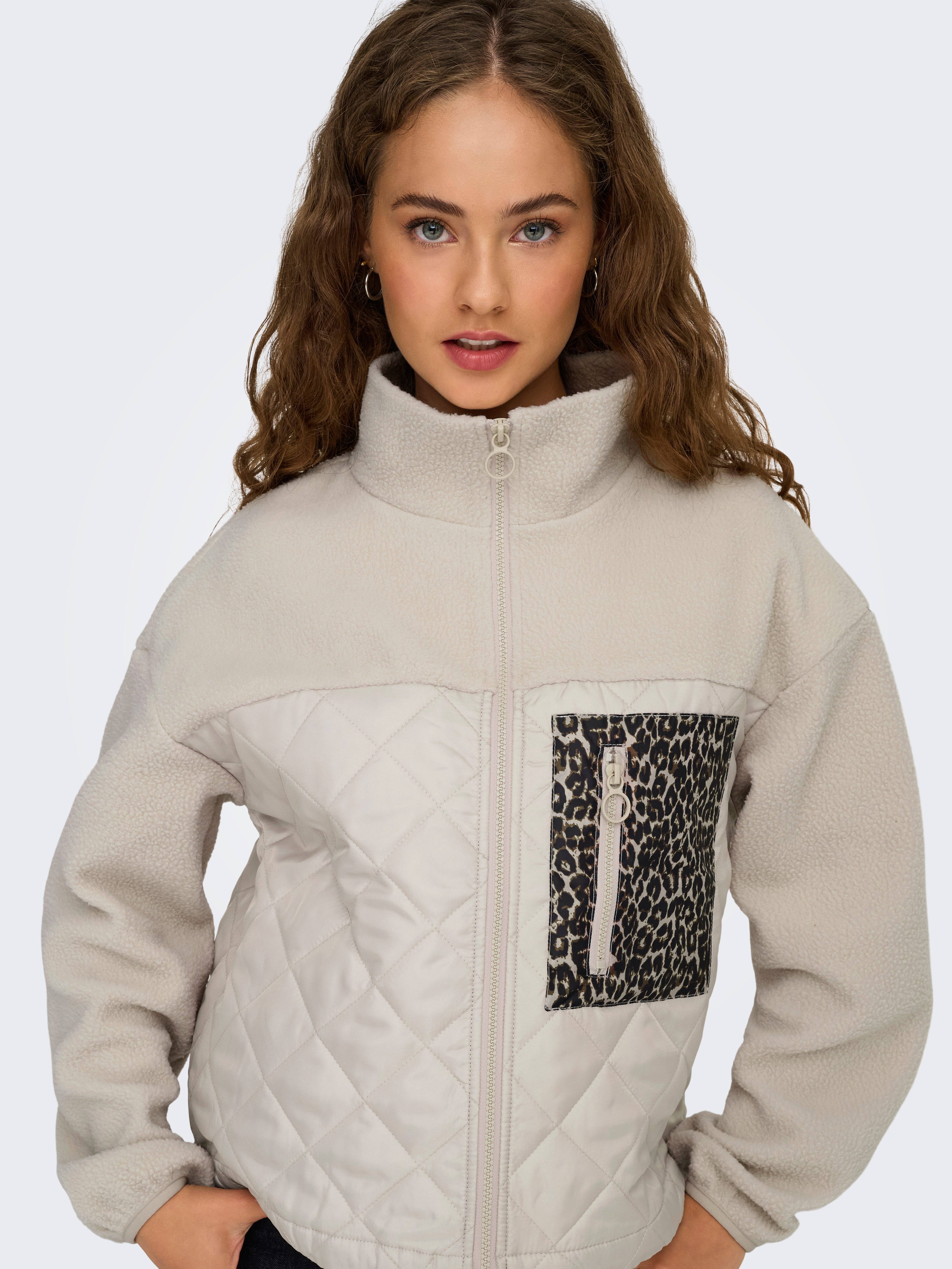 Only Pluchen jack ONLLINDSEY TEDDY MIX JACKET CS OTW