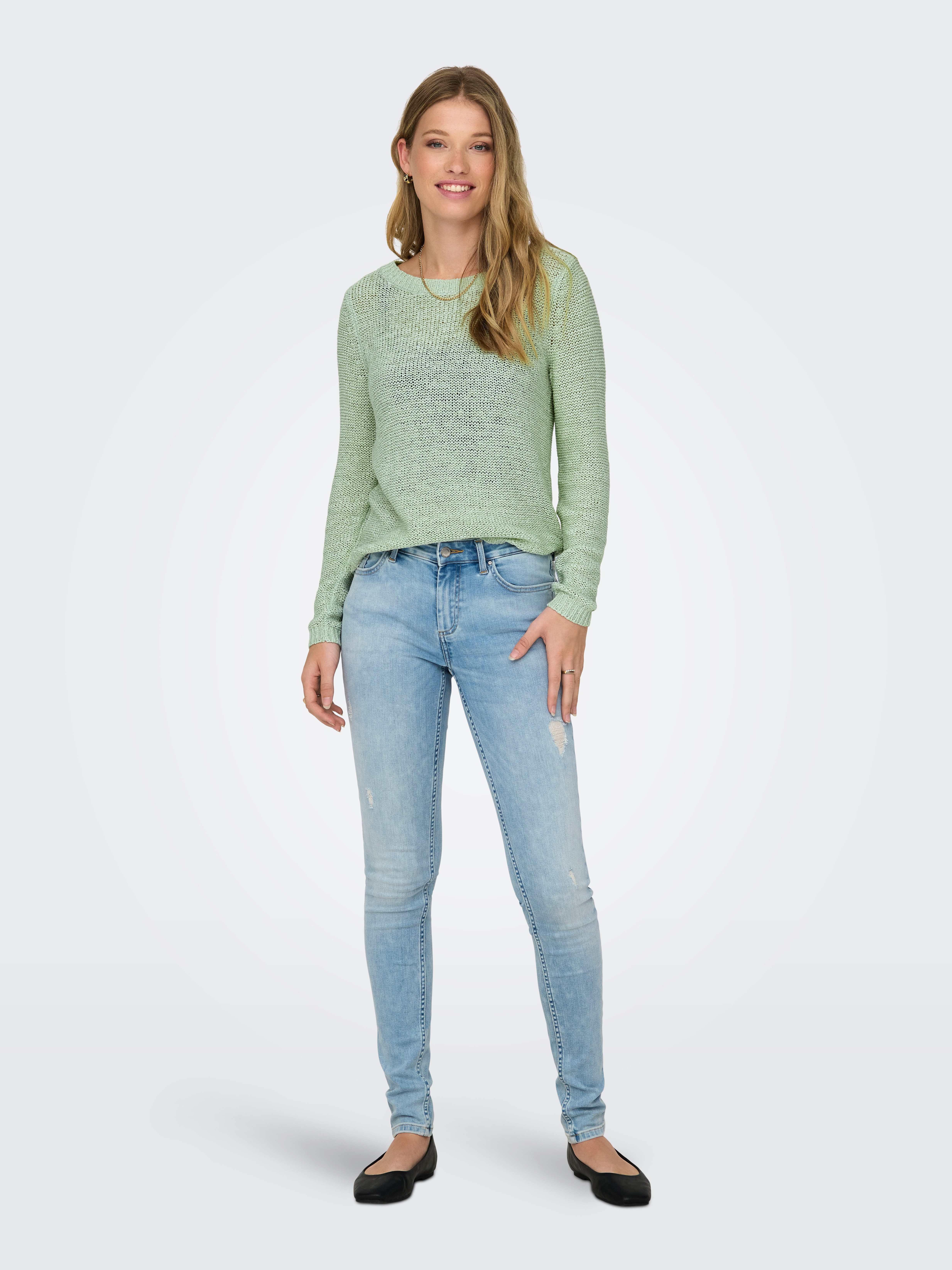 Only Gebreide trui ONLGEENA XO L S PULLOVER KNT NOOS