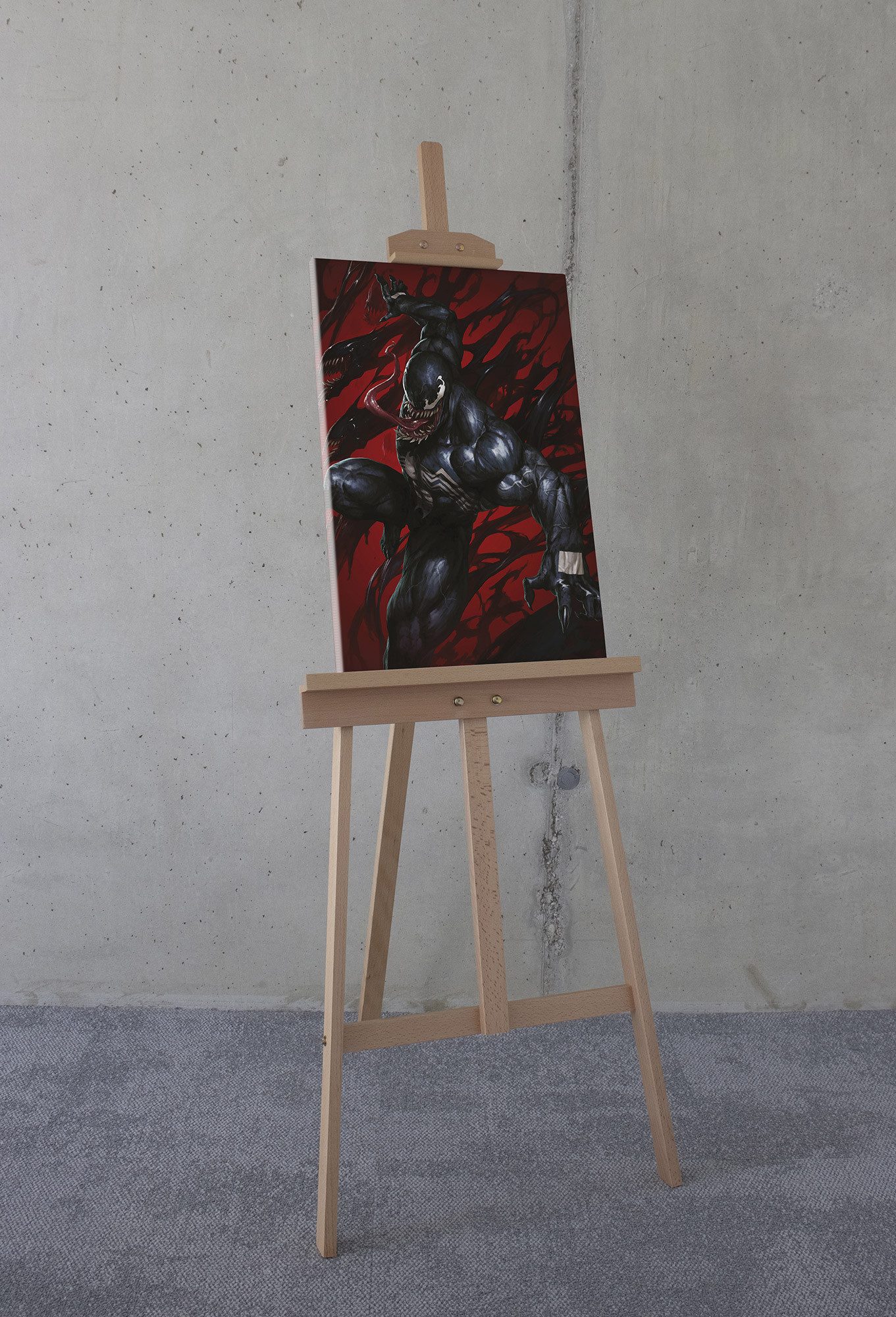Komar Artprint op linnen Marvel Venom Symbiont Red 400 x 260 cm (breedte x hoogte) - behang, vlies, woonkamer, slaapkamer (1 stuk)