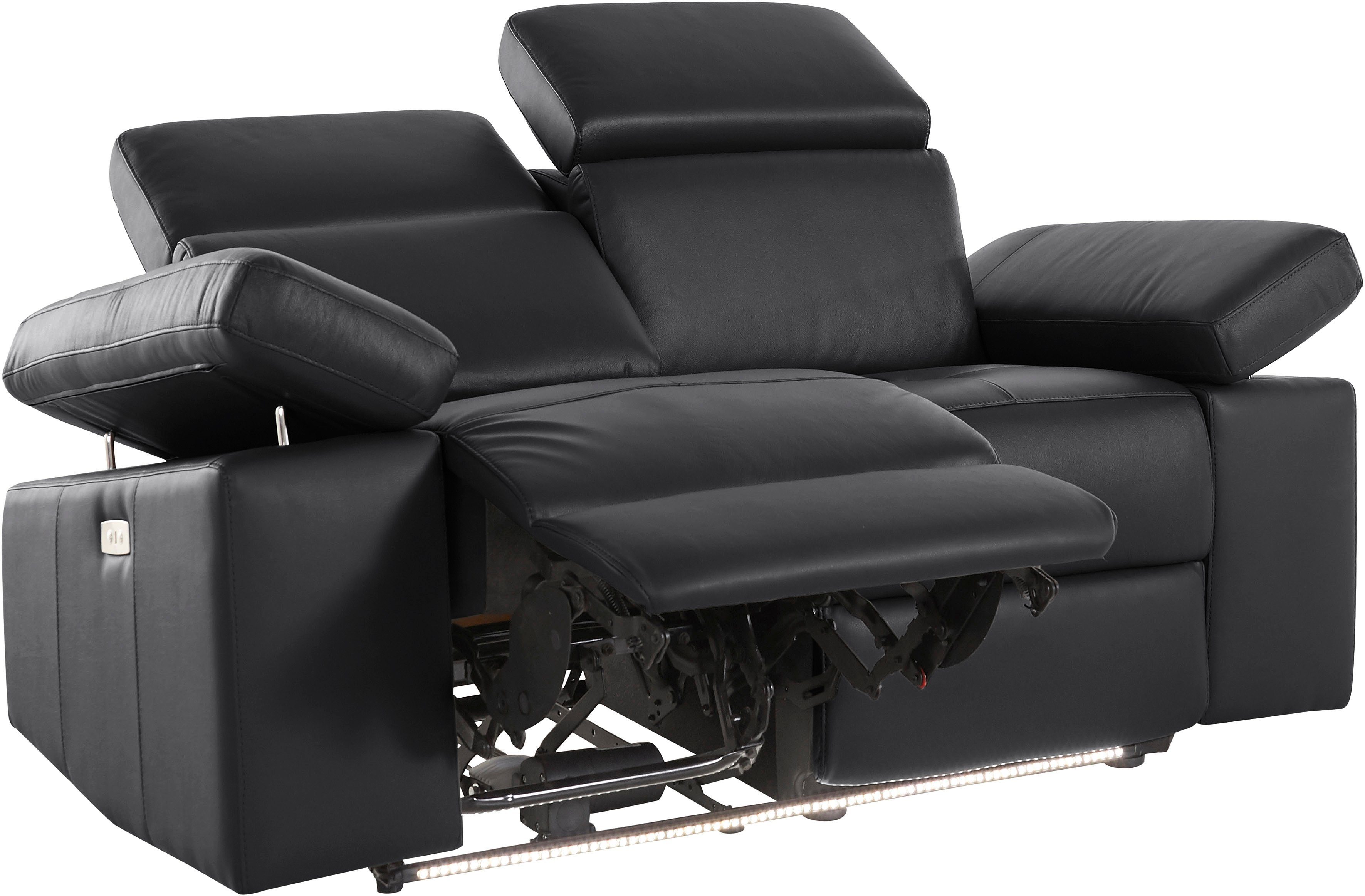 Places of Style 2-zitsbank Kilado met relaxfunctie, verstelbare armleuning, verstelbare hoofdsteun