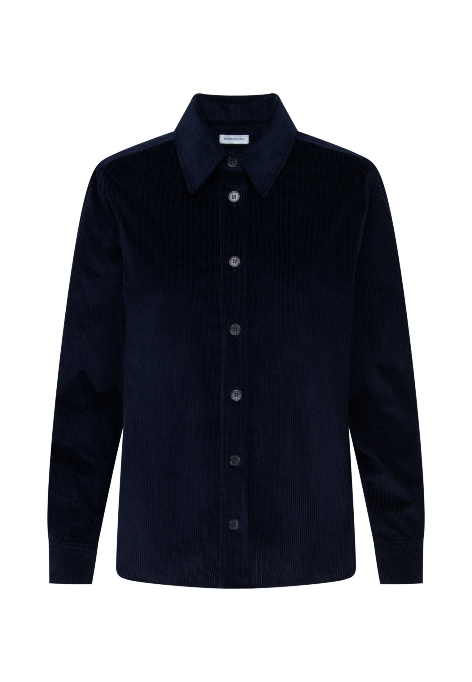 seidensticker Lange blouse Zwarte roos Lange mouwen kraag uni