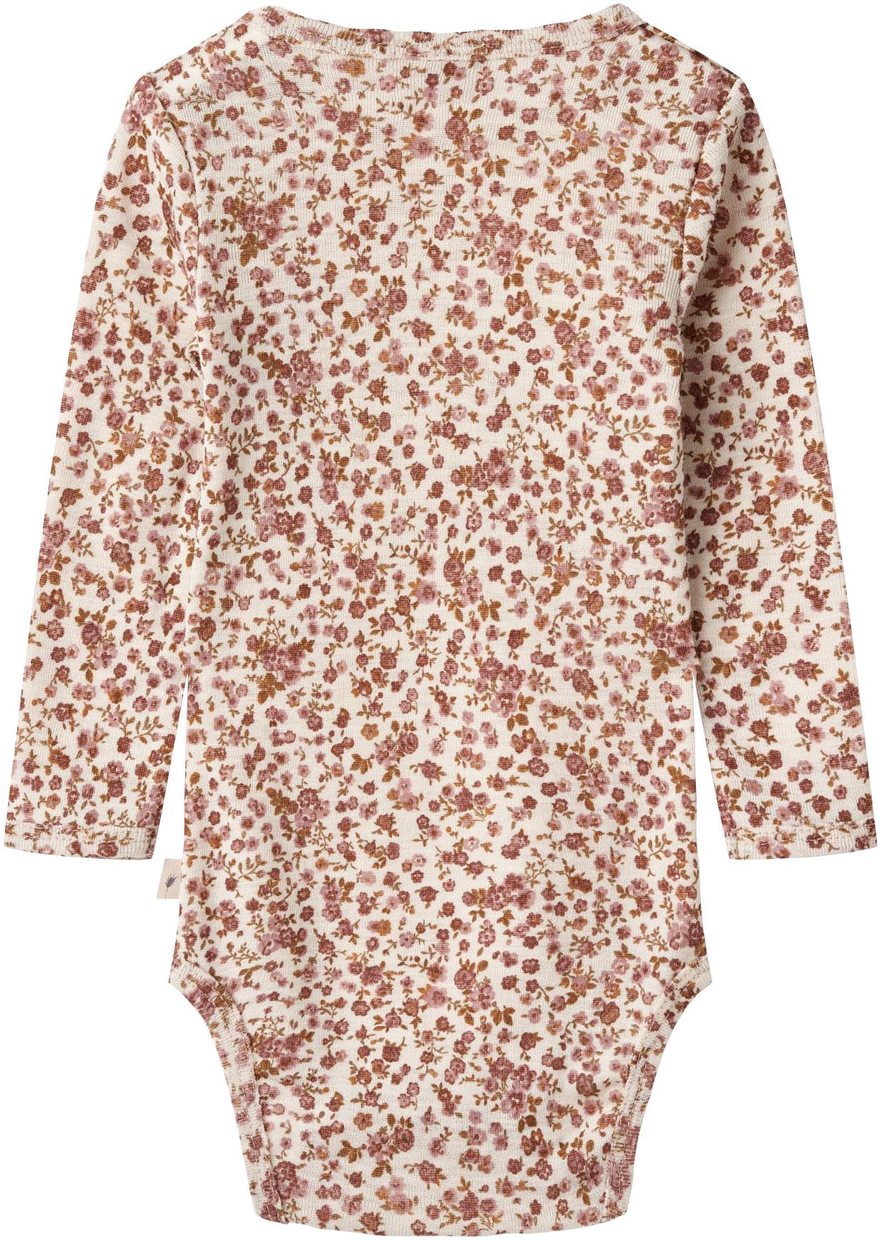 WHEAT Body met lange mouwen Wool Body L/S Lucca van zuivere merinoswol