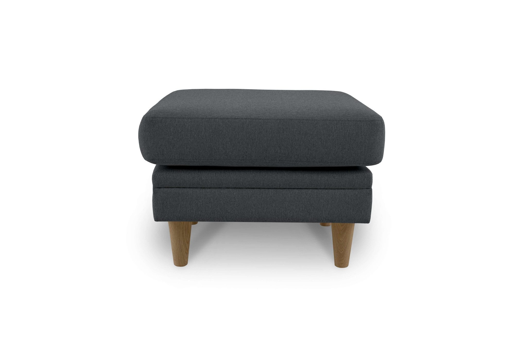 Home affaire Hocker Arellano, breedte 63 cm klassiek ontwerp, met massief houten voeten, fijn geweven stof
