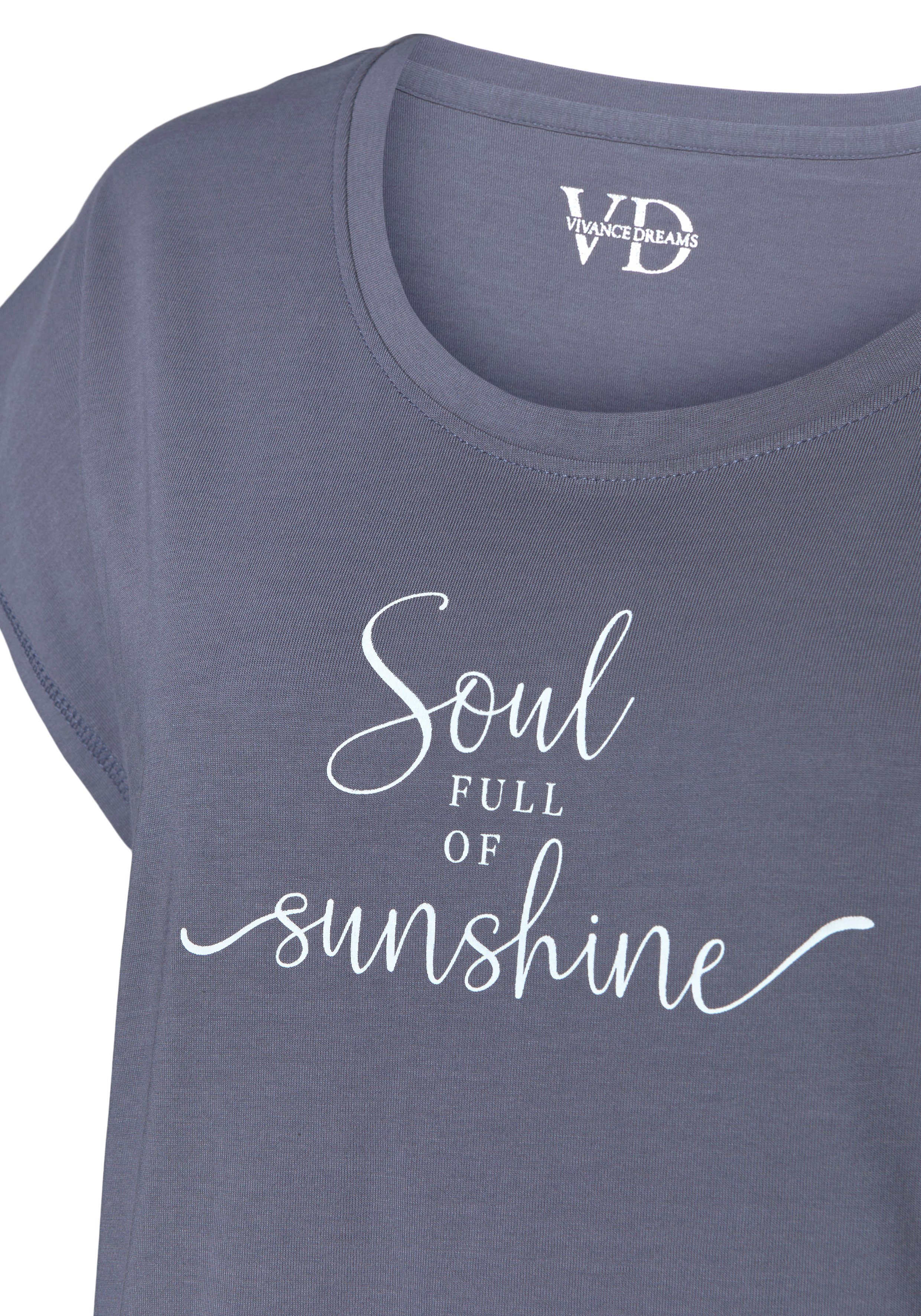 Vivance Dreams T-shirt met zomer-statementprint