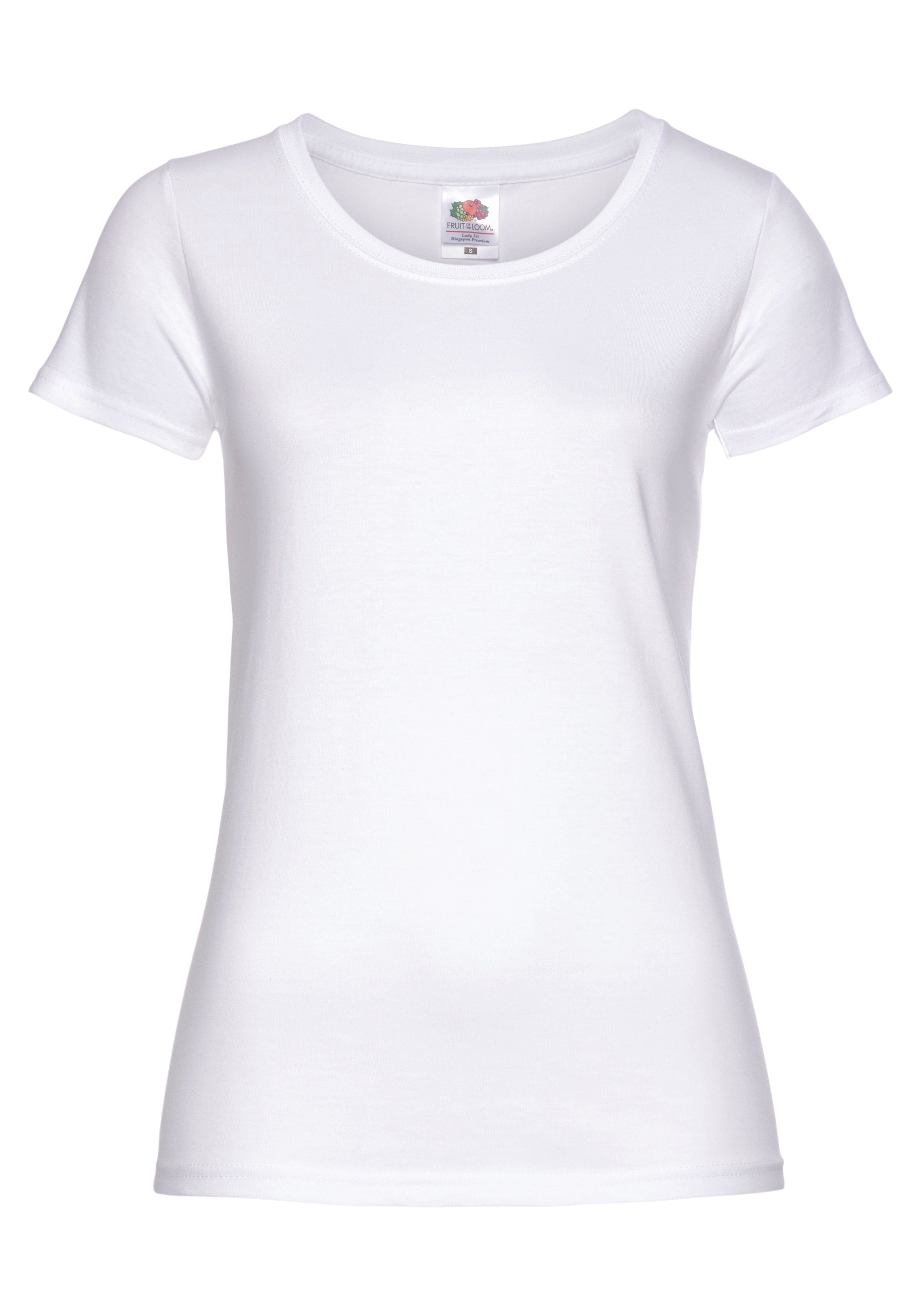 Fruit of the Loom Shirt met ronde hals Lady Fit Premium (2-delig, Set van 2)