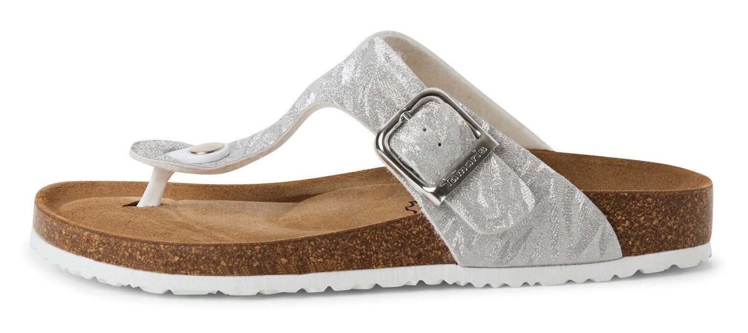 Tamaris Teenslippers Corra zomerschoen, slippers met comfortabele tussenstuk voor de tenen