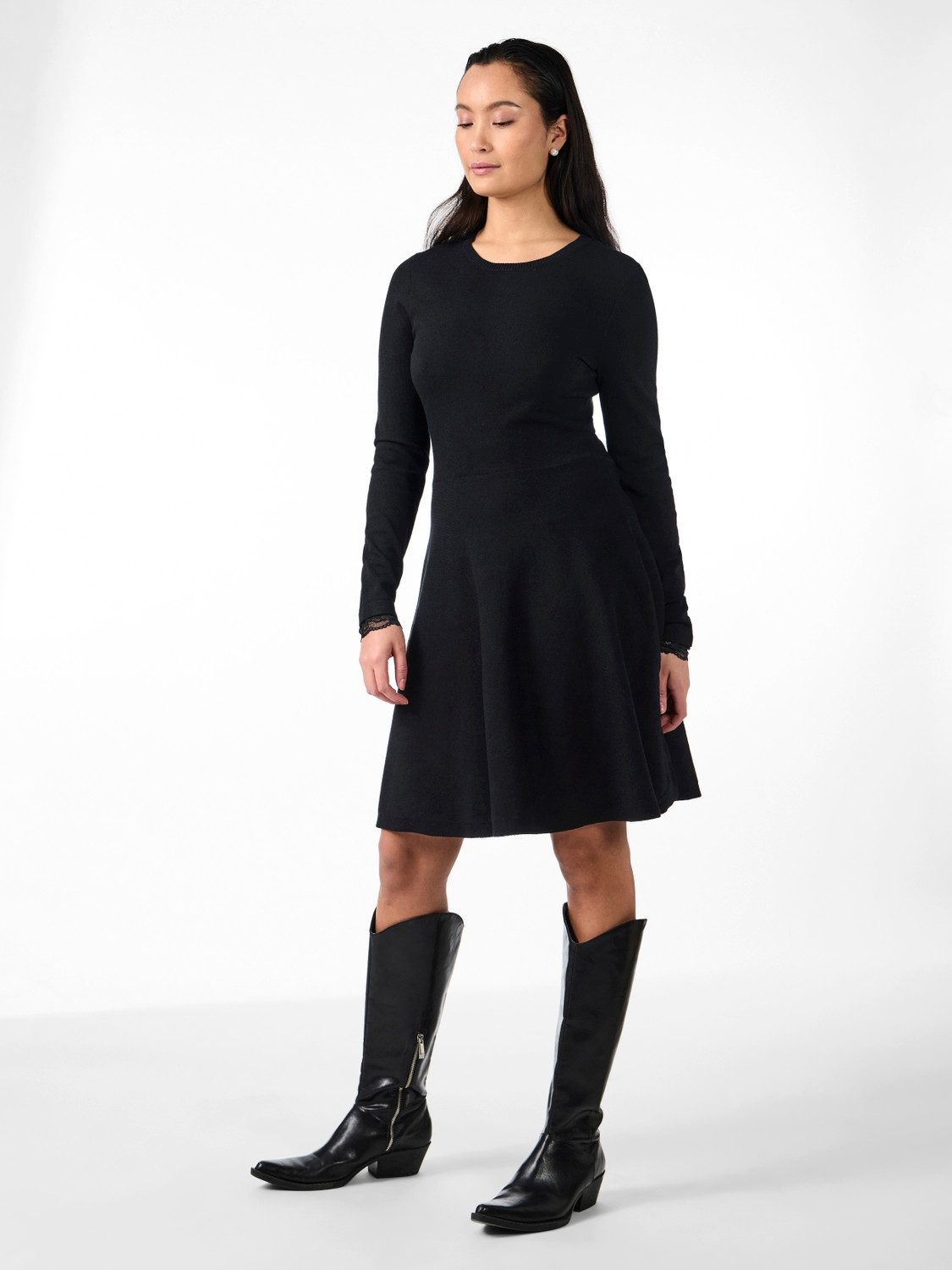 Y.A.S Gebreide jurk YASBECCO LS KNIT DRESS S. NOOS