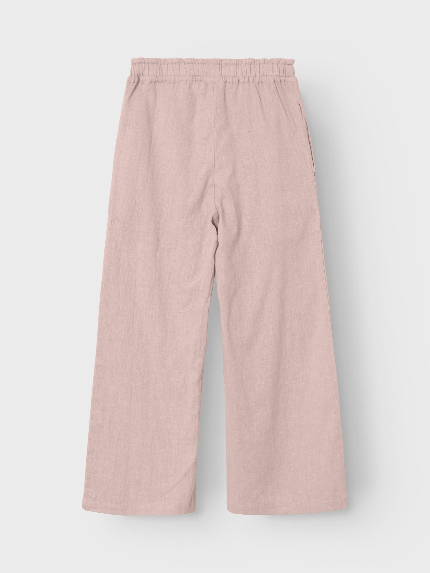 Name It Geweven broek NKFFALINNEN WIDE PANT NOOS