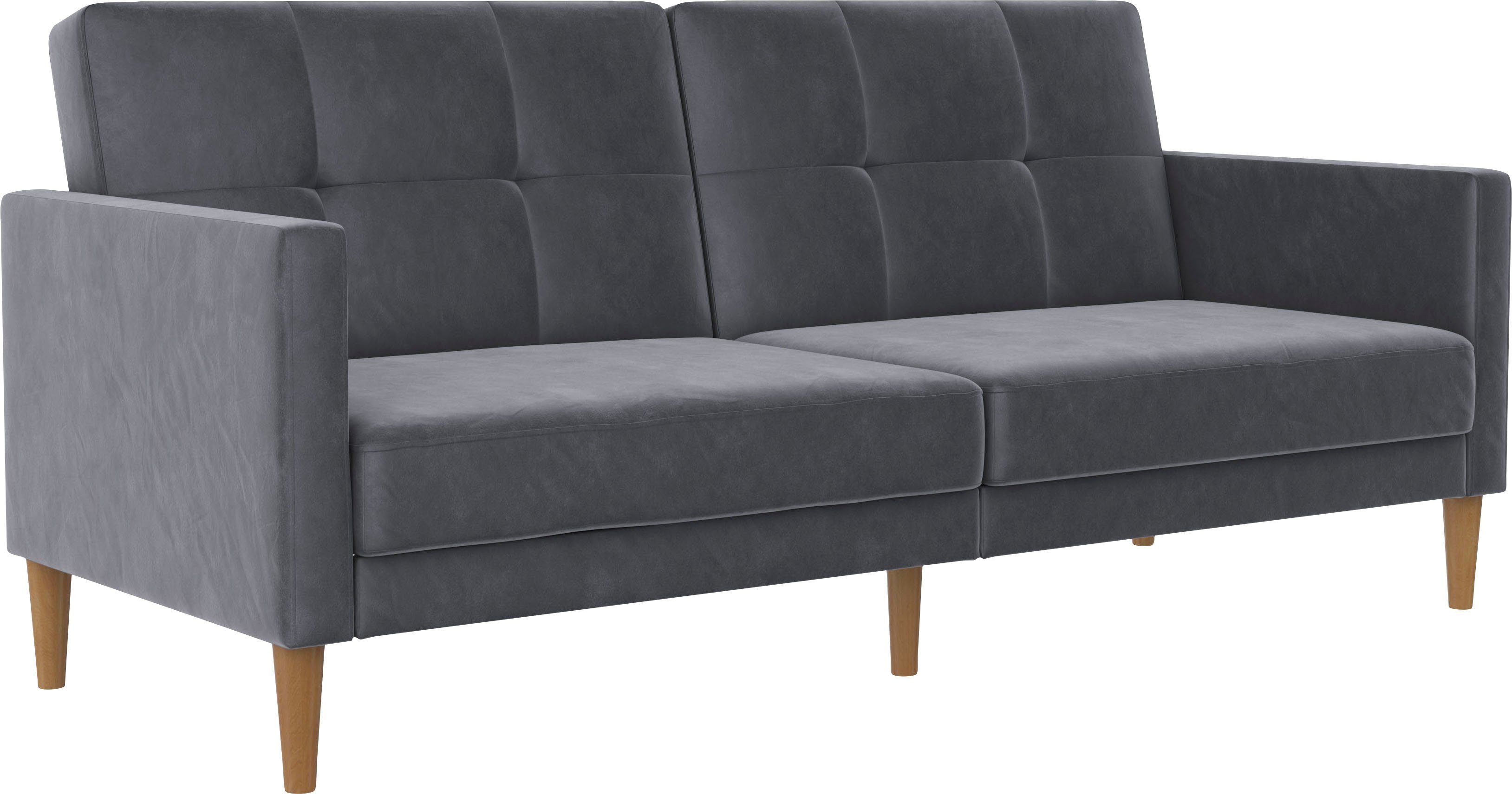Dorel Home 3-zitsbank Lilly Bedfunctie, rugleuning 3-voudig verstelbaar, zithoogte 43 cm