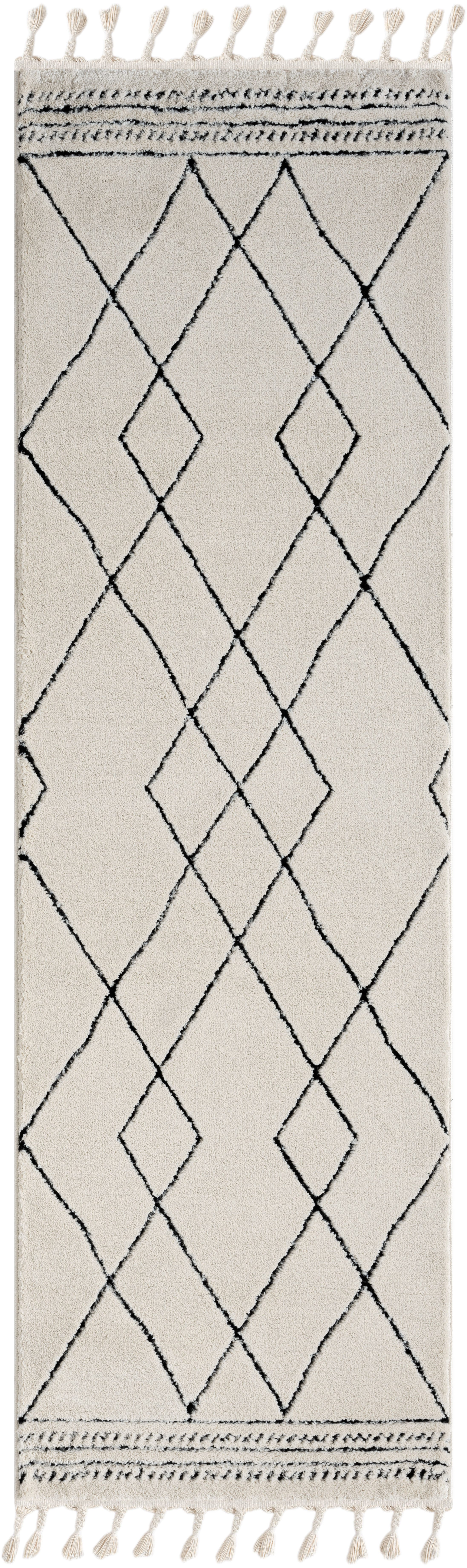 Myflair Möbel & Accessoires Hoogpolig vloerkleed Moroccan Design modern, marokkaans ontwerp, ruitenpatroon, zacht door hoogpolig