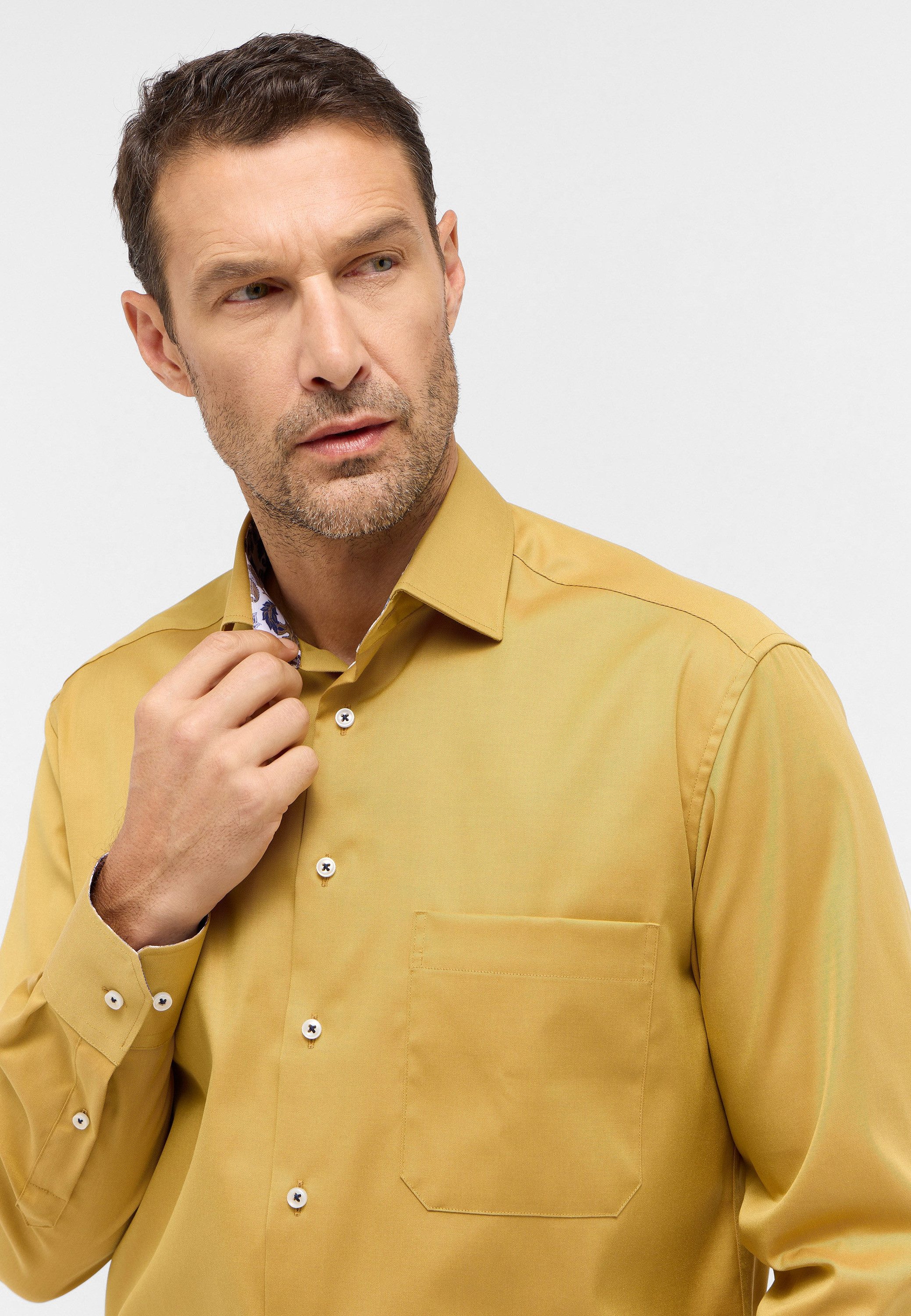 Eterna Overhemd met lange mouwen Comfort fit NON IRON (strijkvrij)
